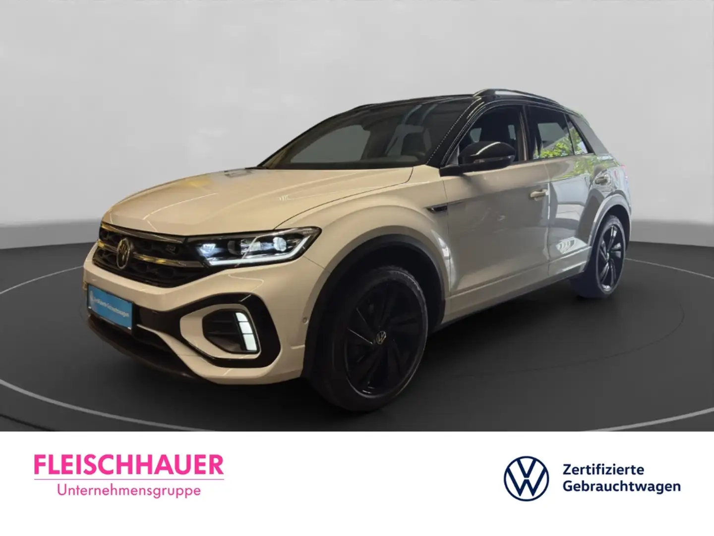 Volkswagen T-Roc R-Line 1.5 TSI LED+DC+ACC+NAVI+RFK+CARPLAY+SHZ+ Weiß - 1