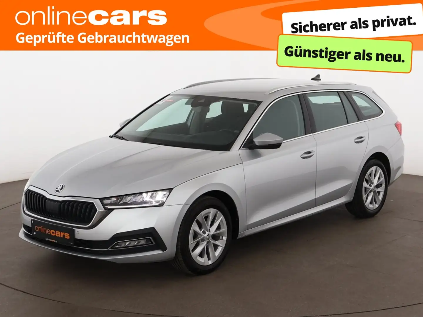 Skoda Octavia Combi 2.0 TDI Style Aut LED HEAD-UP RADAR Silber - 1