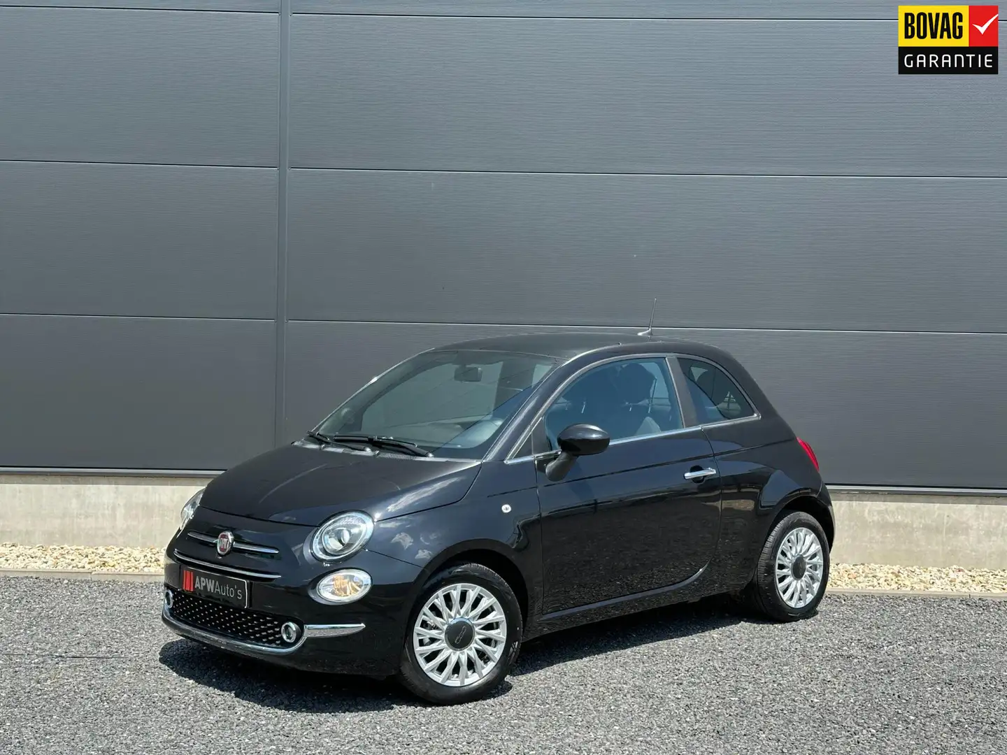 Fiat 500 1.0 Hybrid Dolcevita Panodak | Clima | Cruise Cont Zwart - 1