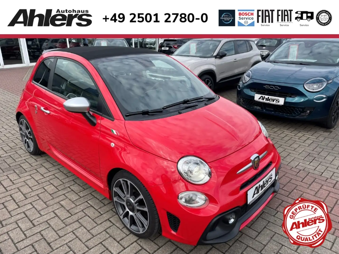 Abarth 595C Turismo+AUTOMATIK+NAVI+XENON+BEATS+2xSITZHEIZUNG+ Rot - 1