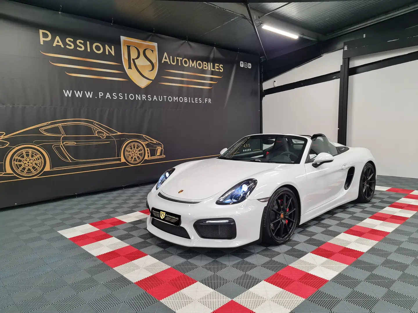 Porsche Boxster Boxster Spyder 3.8i 375 ch Weiß - 1