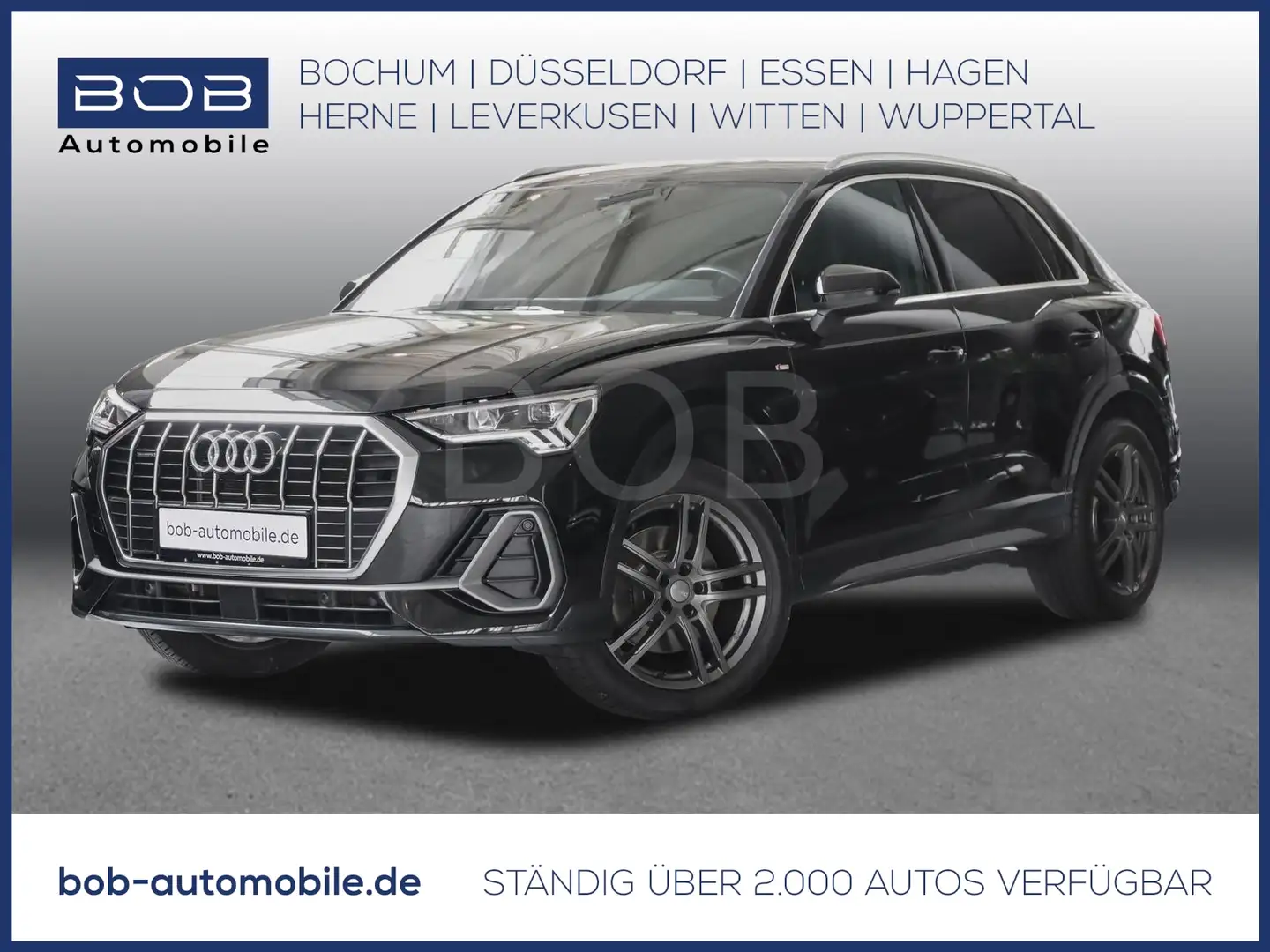 Audi Q3 45 2.0 TFSI quattro Aut. S line AHK NAVI LED Schwarz - 1