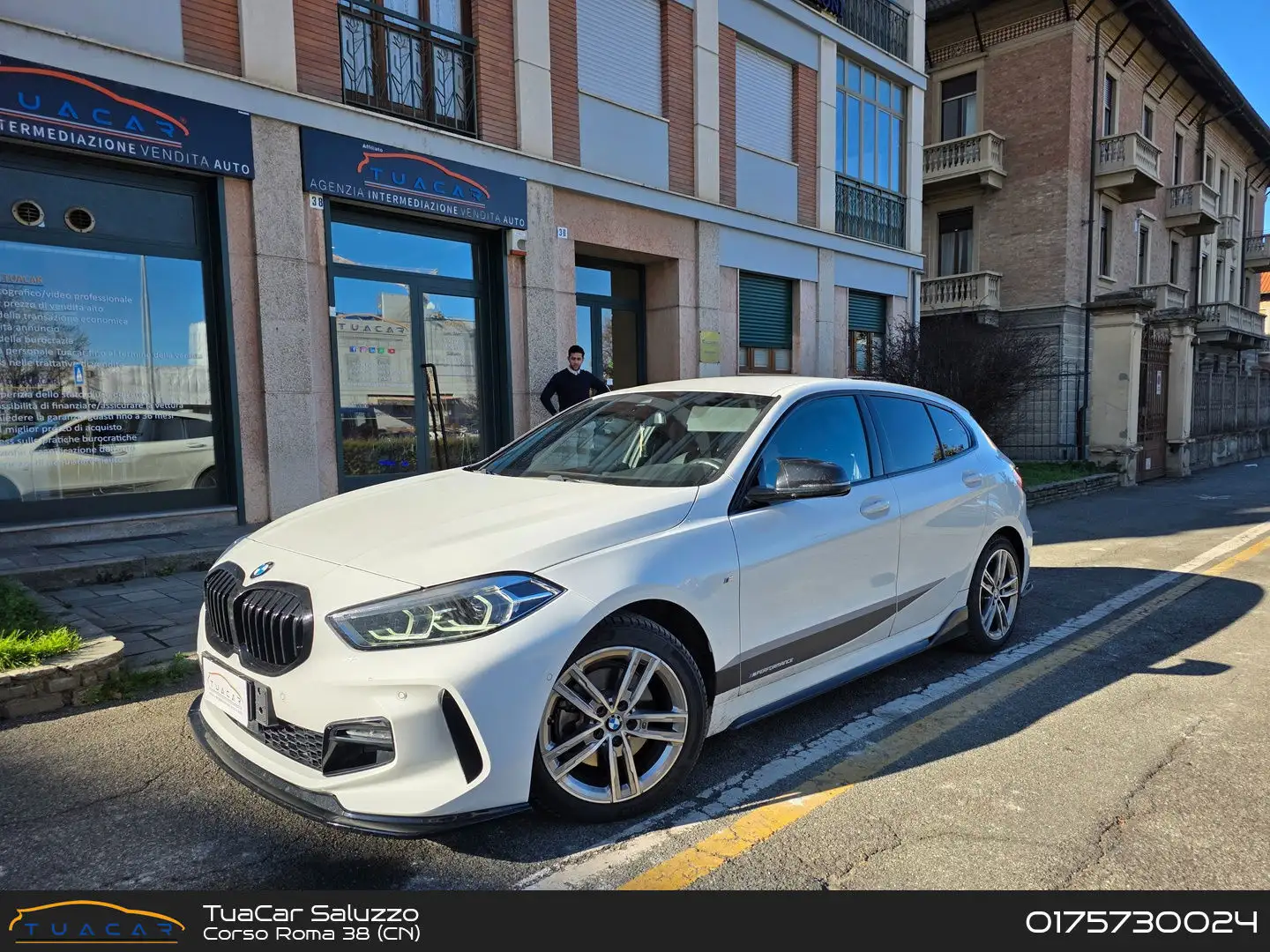 BMW 118 BMW 1 series 118 d M Sport garanzia 3 anni e tagliandi Blanc - 1