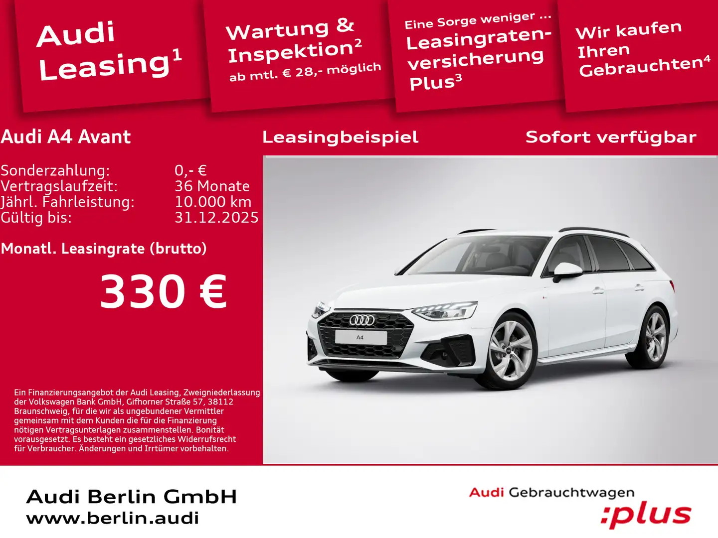 Audi A4 S line 30 TDI S tronic Weiß - 1