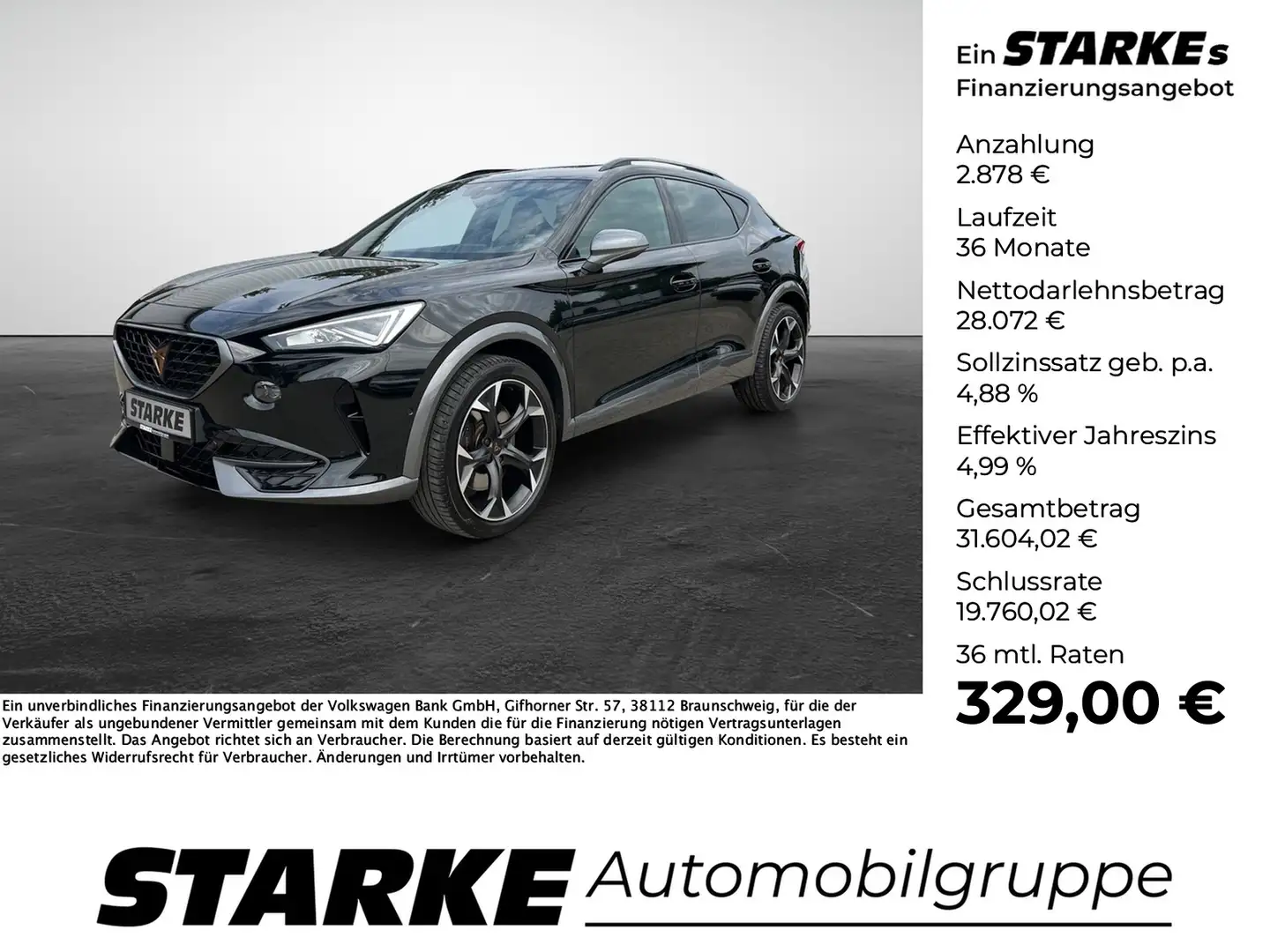 CUPRA Formentor 2.0 TSI DSG VZ Schwarz - 1