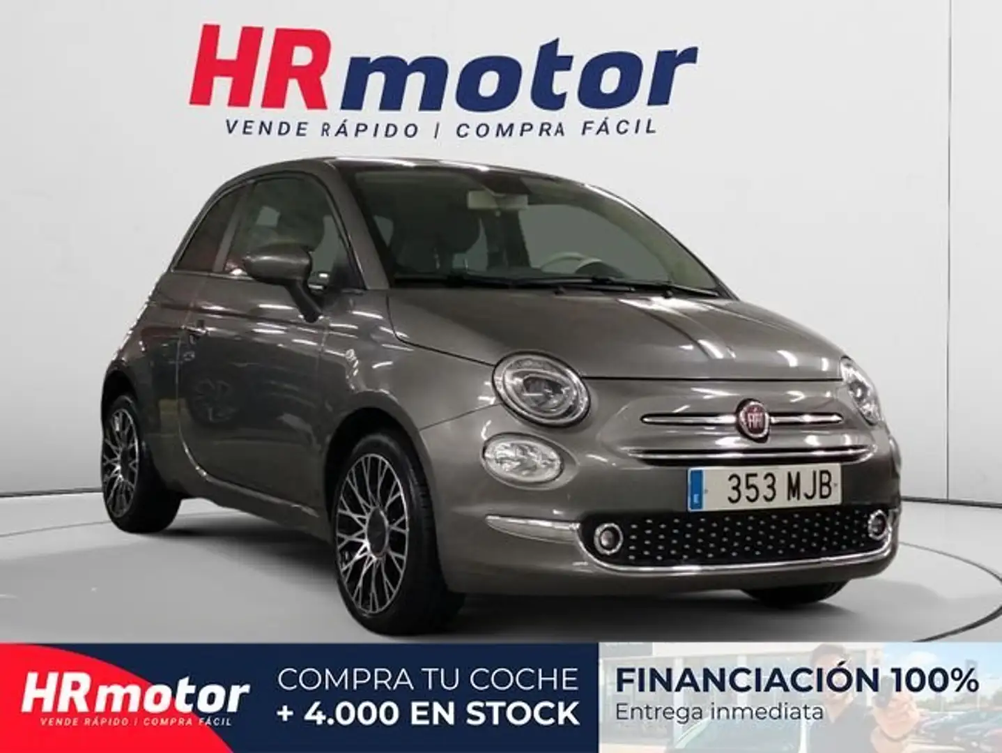 Fiat 500 1.0 Hybrid Monotrim 52kW Gris - 1