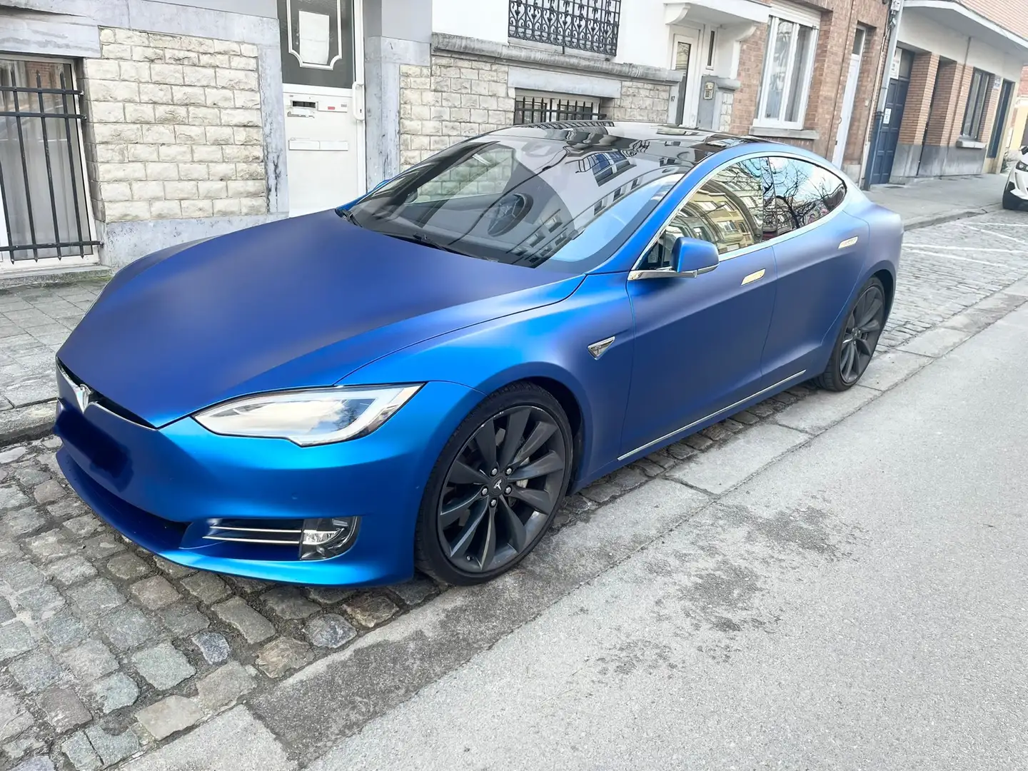 Tesla Model S 90D / Pano / Auto Pilot amelioré / CCS Blauw - 1