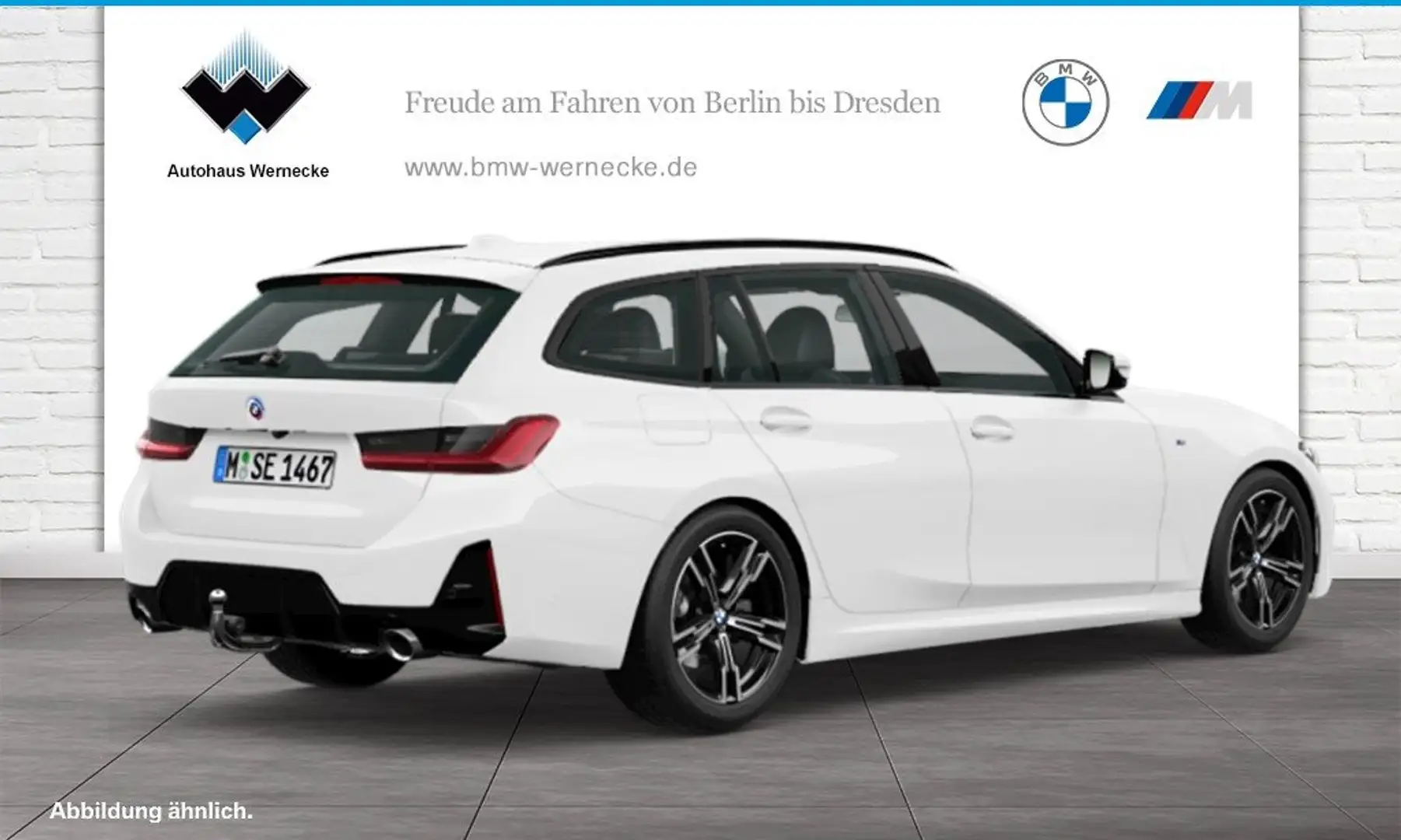 BMW 318 d Touring M Sportpaket HiFi DAB LED AHK Shz Weiß - 2