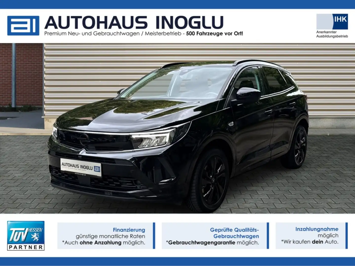 Opel Grandland 1.2 AT*GS Line*Navi*LED*Kam*Le Shz*AGR Schwarz - 1