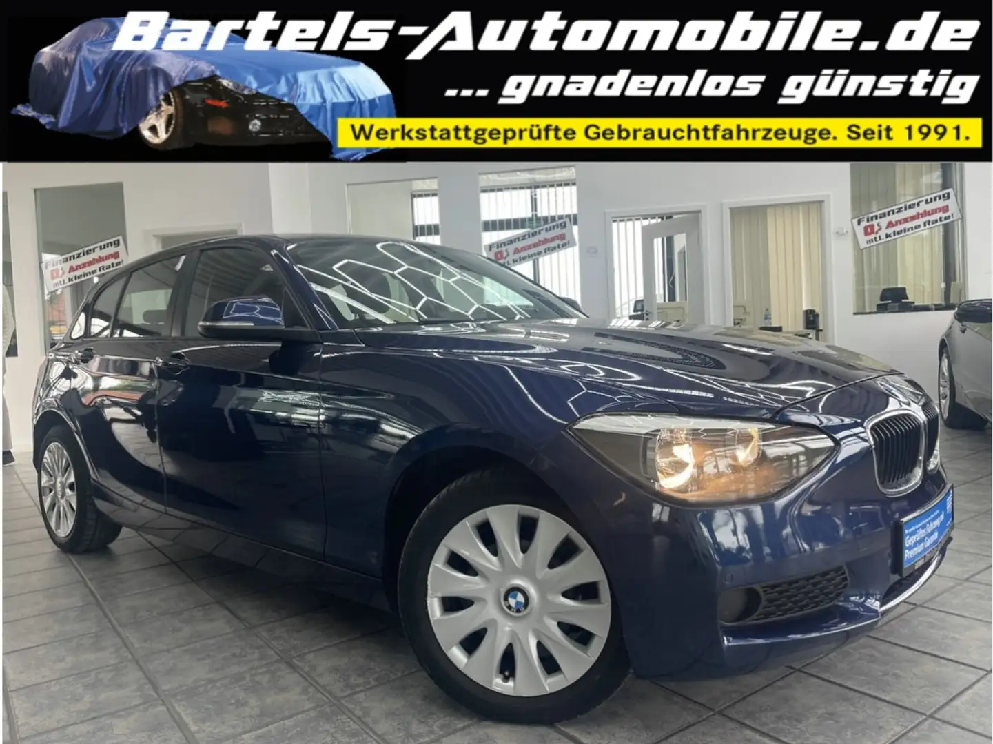 BMW 118 dA, Navi, Klima, Sitzheizung, PDC Blau - 1