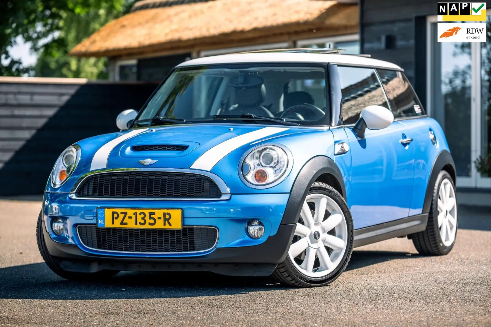 MINI Cooper S Mini 1.6 Panoramadak I Leder I Stoelverwarming I C Blauw - 1