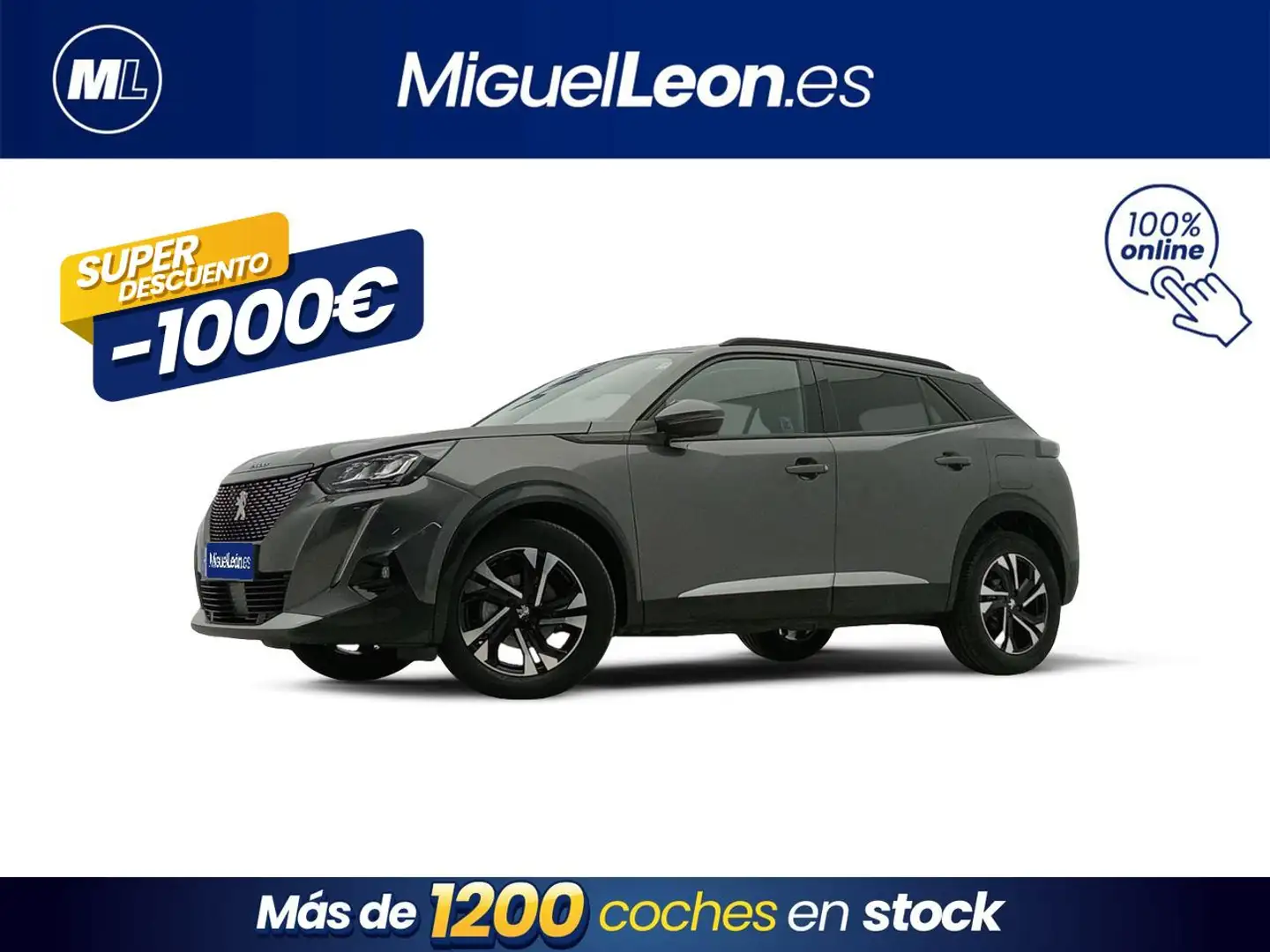 Peugeot 2008 1.2 PureTech S&S Allure Pack 100 Gris - 1