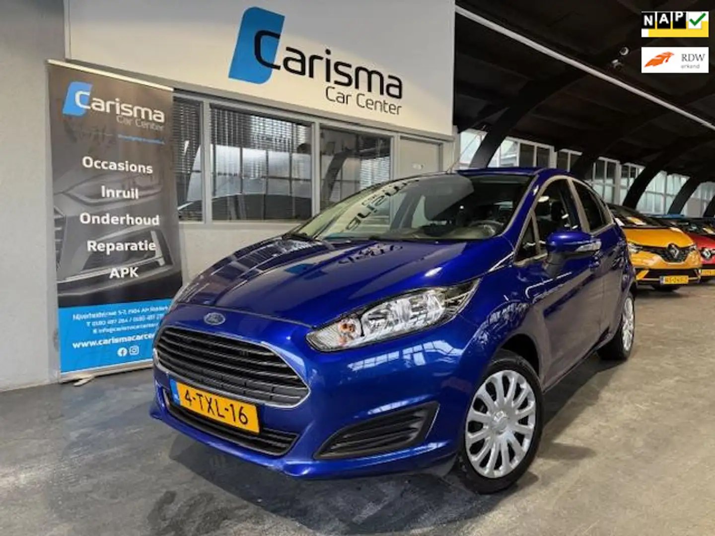 Ford Fiesta 1.0 Style NW Riem|Navi|Airco|Trekhaak Bleu - 1