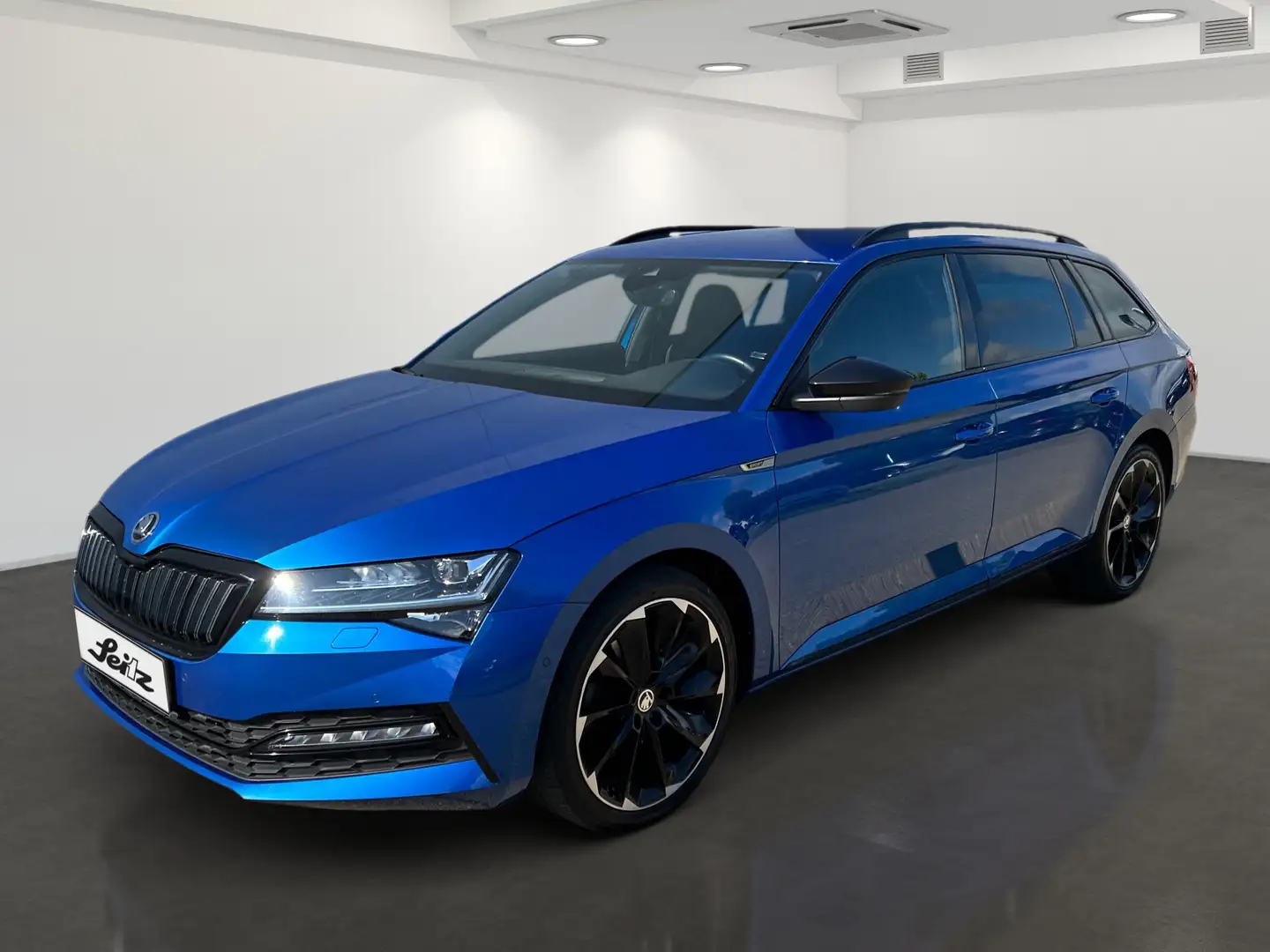 Skoda Superb Combi 1.4 TSI iV Sportline *AHK*CANTON*MATRIX*KAME Blauw - 2