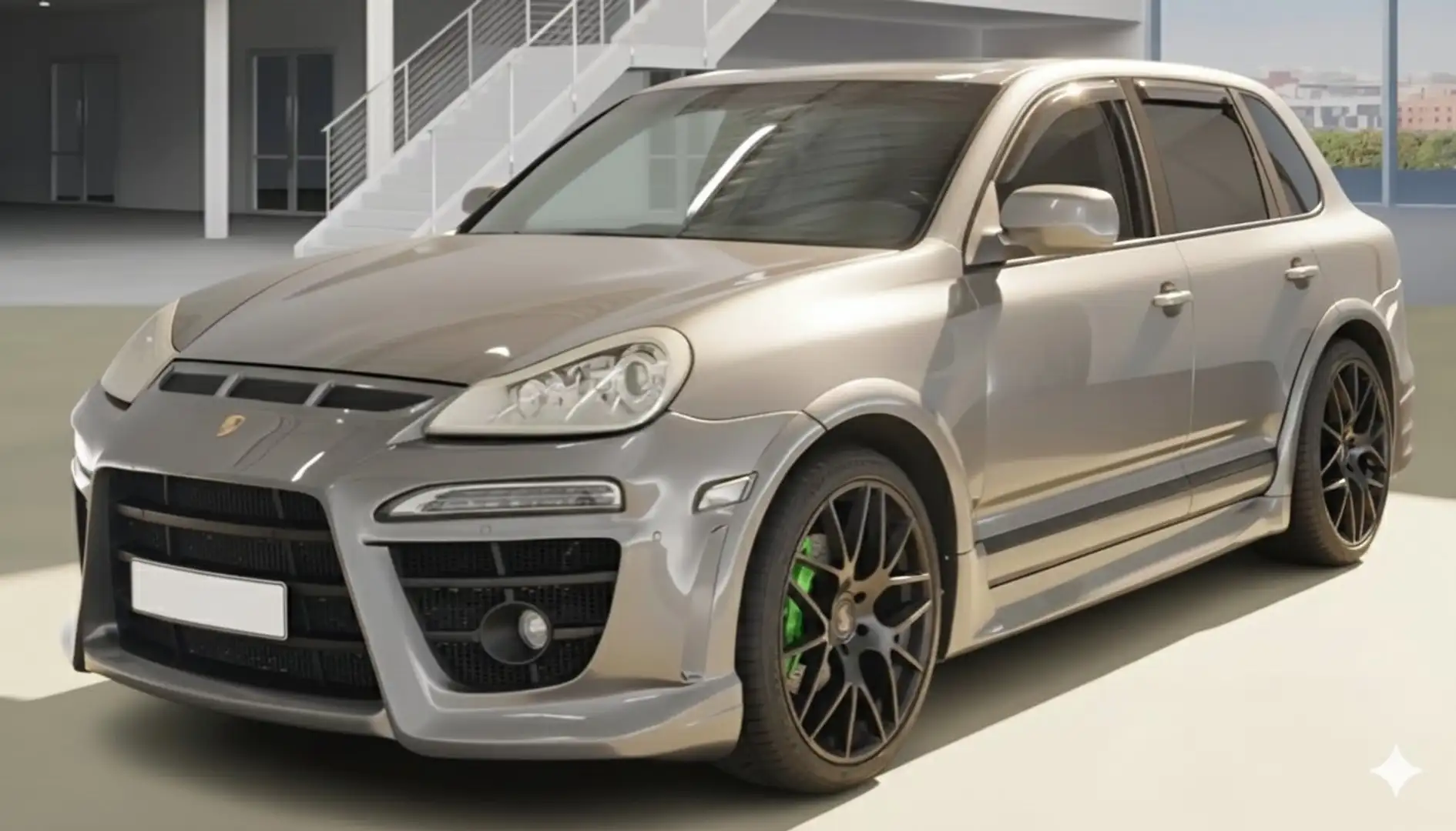 Porsche Cayenne S 4.8! TÜV NEU! AHK! Bodykit!... Grau - 2