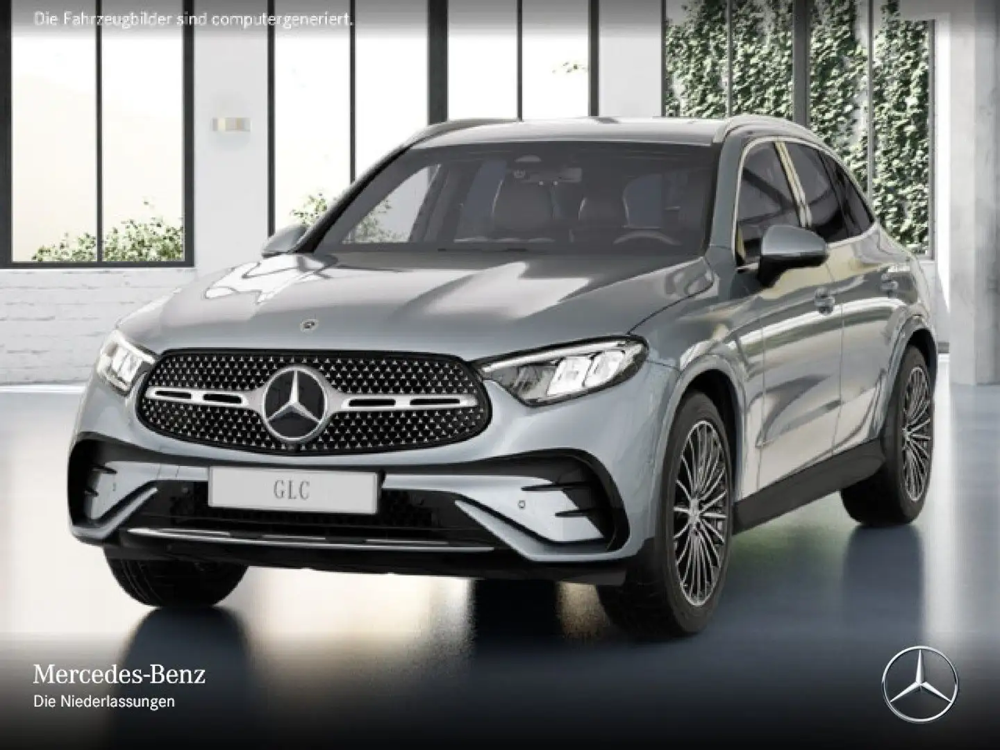 Mercedes-Benz GLC 200 d 4M AMG+360+AHK+LED+TOTW+KEYLESS+9G Argent - 2