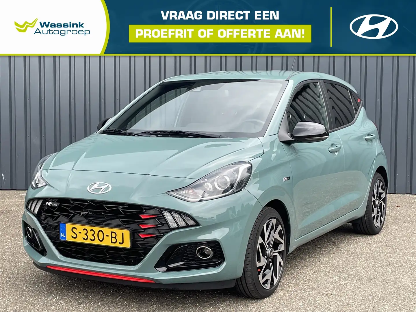 Hyundai i10 1.0i 100pk N-Line I DAB I Carplay I Camera I Parke Groen - 1