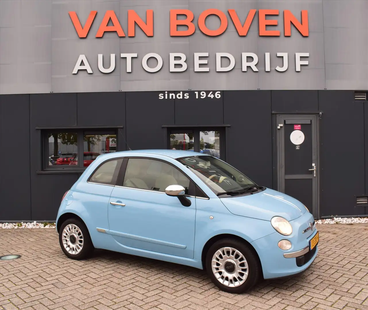 Fiat 500 0.9 85pk Twinair Turbo Twin air Bleu - 1