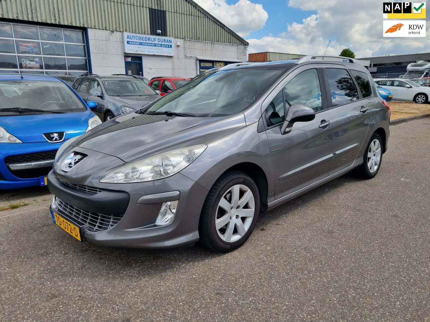 Peugeot 308 SW 1.6 VTi XS Première NAV.+ Airco Bj:2009 Grijs - 1