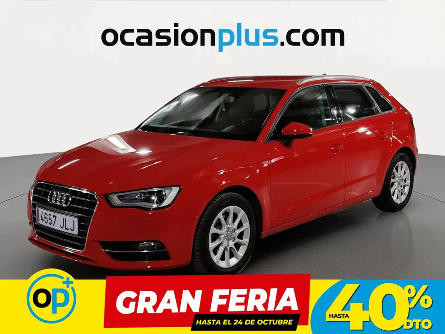 Audi A3 Sportback 1.6TDI CD Attraction S-T Rojo - 1