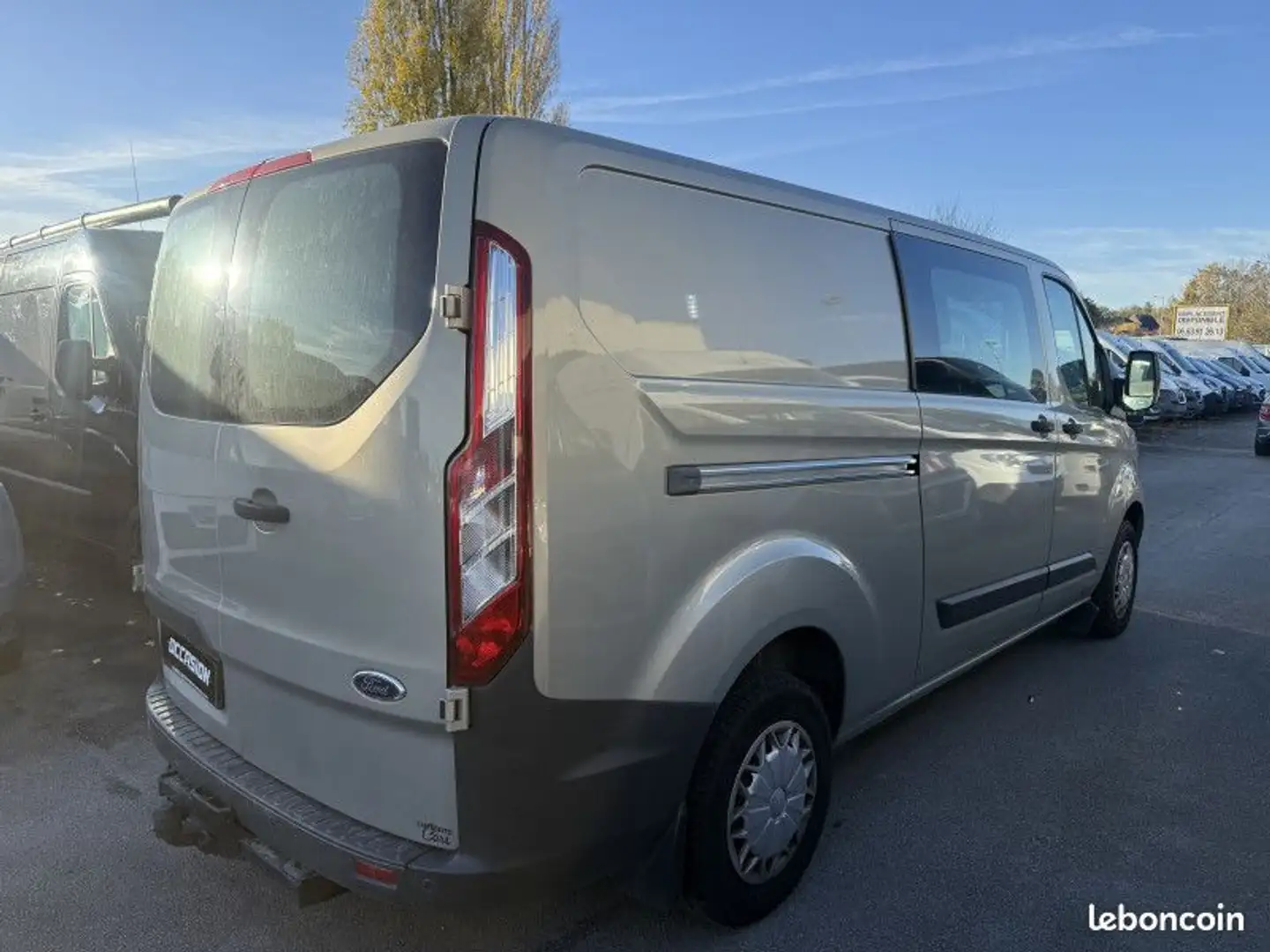 Ford Transit Custom TRANSIT FG 310 L2H1 2.2 TDCI 125CH TREND CABINE APPROFONDIE Beige - 2
