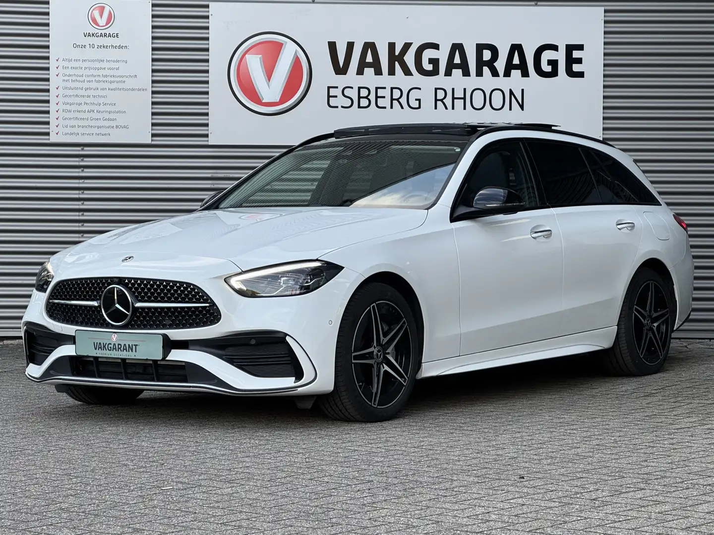Mercedes-Benz C 300 Estate e AMG Line SCHUIFDAK,MBUX Blanc - 1