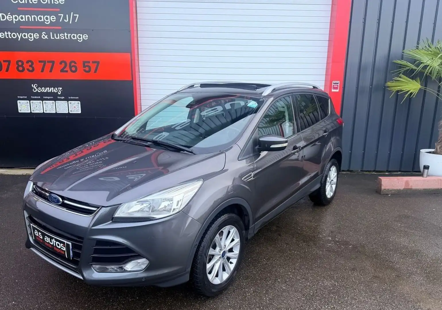 Ford Kuga 1.5 ECOBOOST 182 CV 4X4 BOITE AUTO TOIT OUVRANT PANORAMIQUE GPS- CLIM Grau - 2