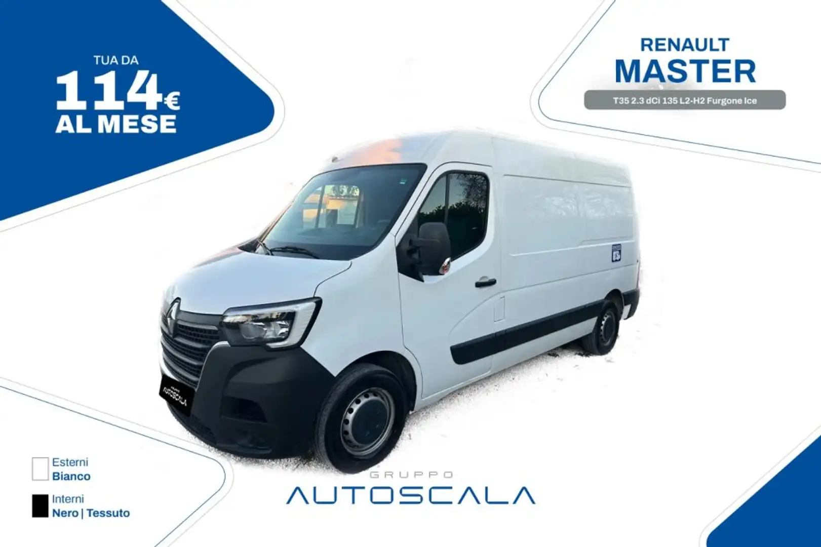 Renault Master T35 2.3 dCi 135 L2-H2 Furgone Ice Plus Blanc - 1