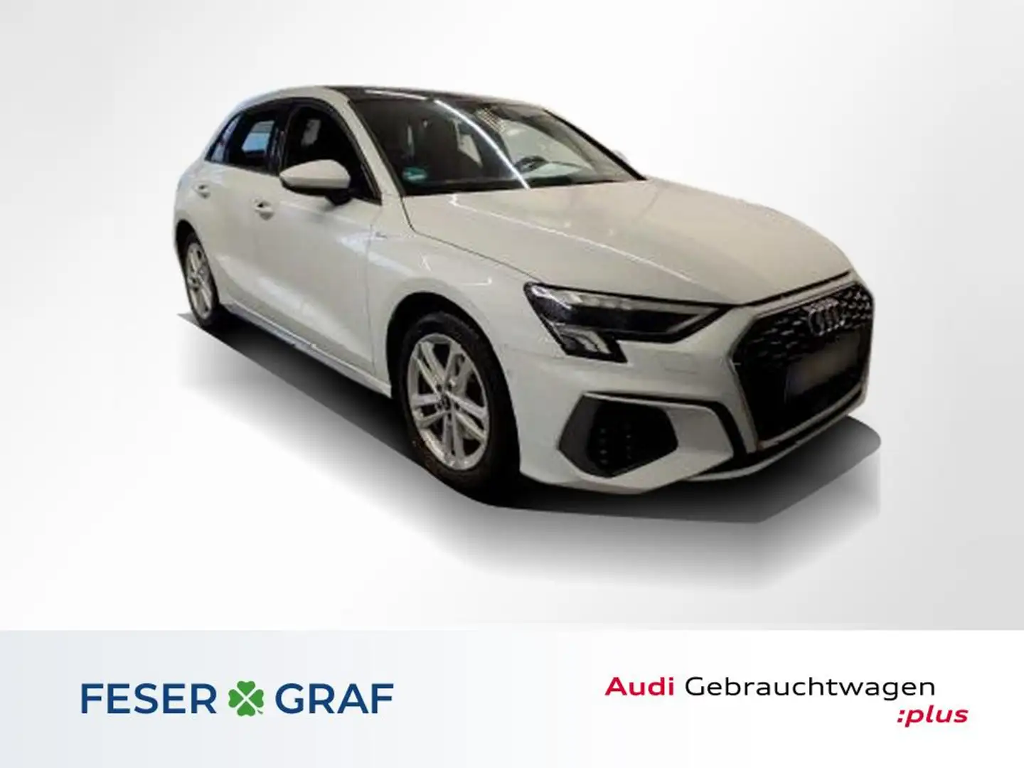 Audi A3 40 TFSI e S Line Int Pano,Leder,LED,Kamera,Navi Weiß - 1
