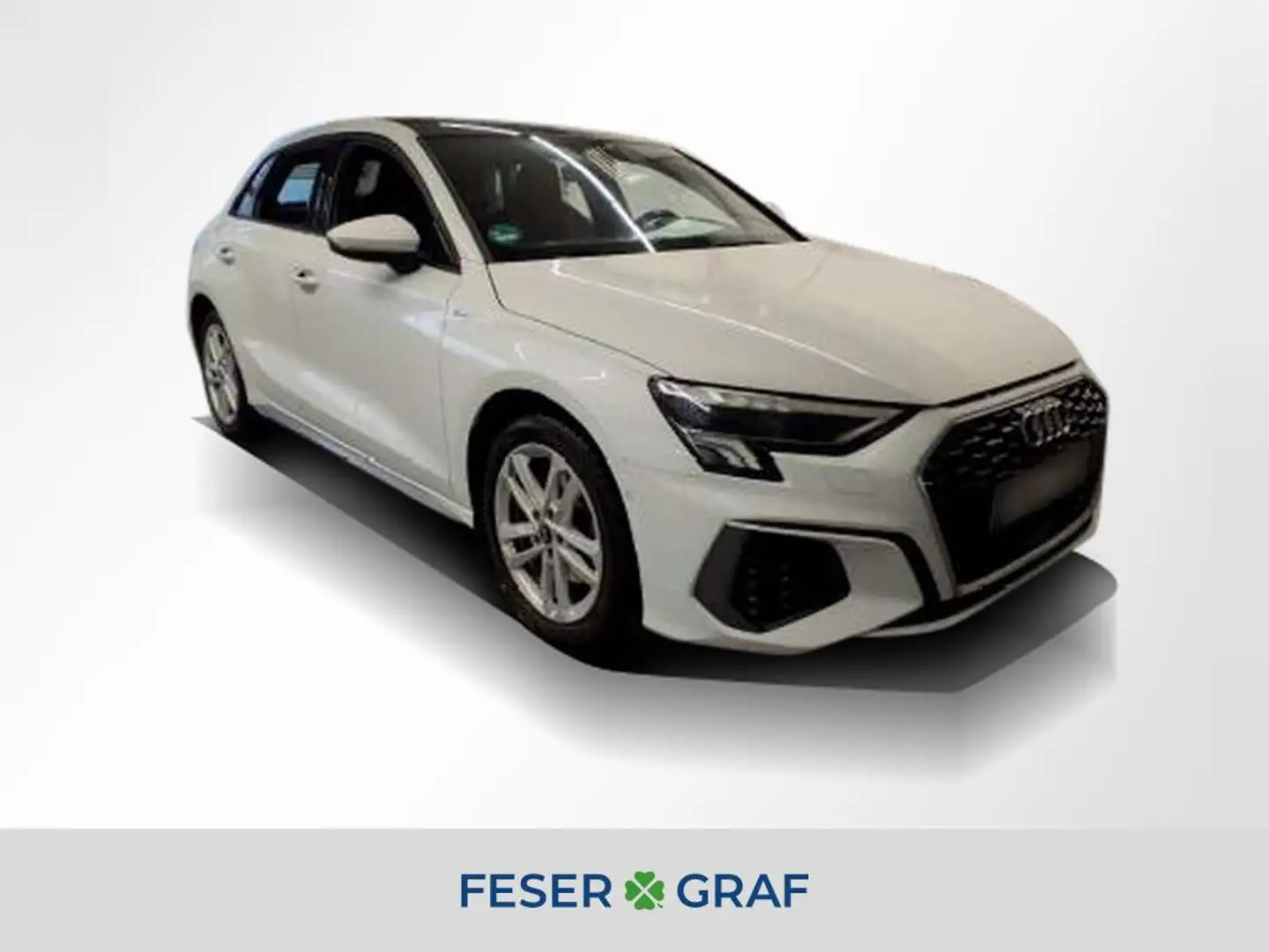 Audi A3 40 TFSI e S Line Int Pano,Leder,LED,Kamera,Navi Weiß - 1