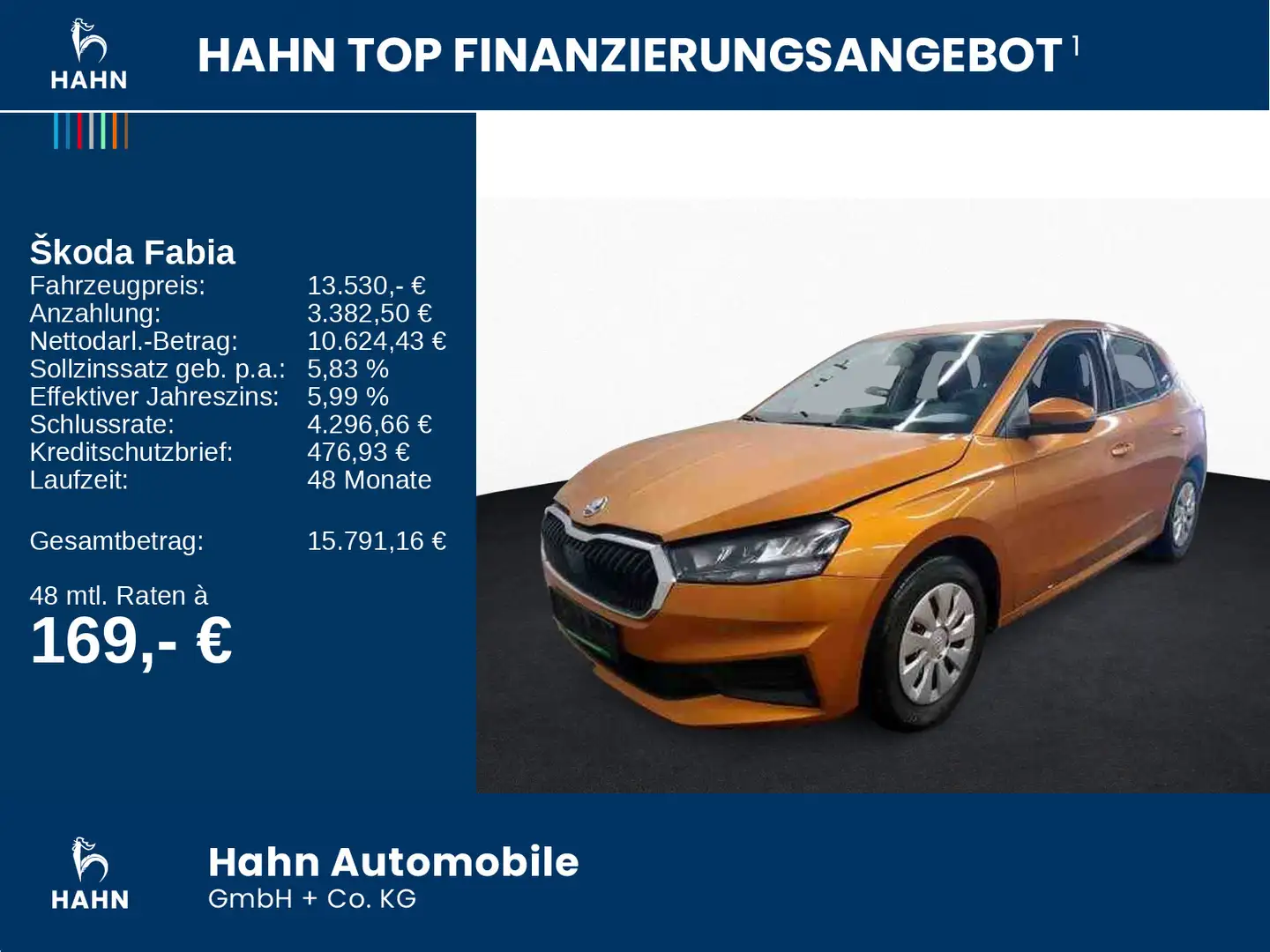 Skoda Fabia 1.0 Active Klima LED Sitzh PDC Bluetooth Orange - 2
