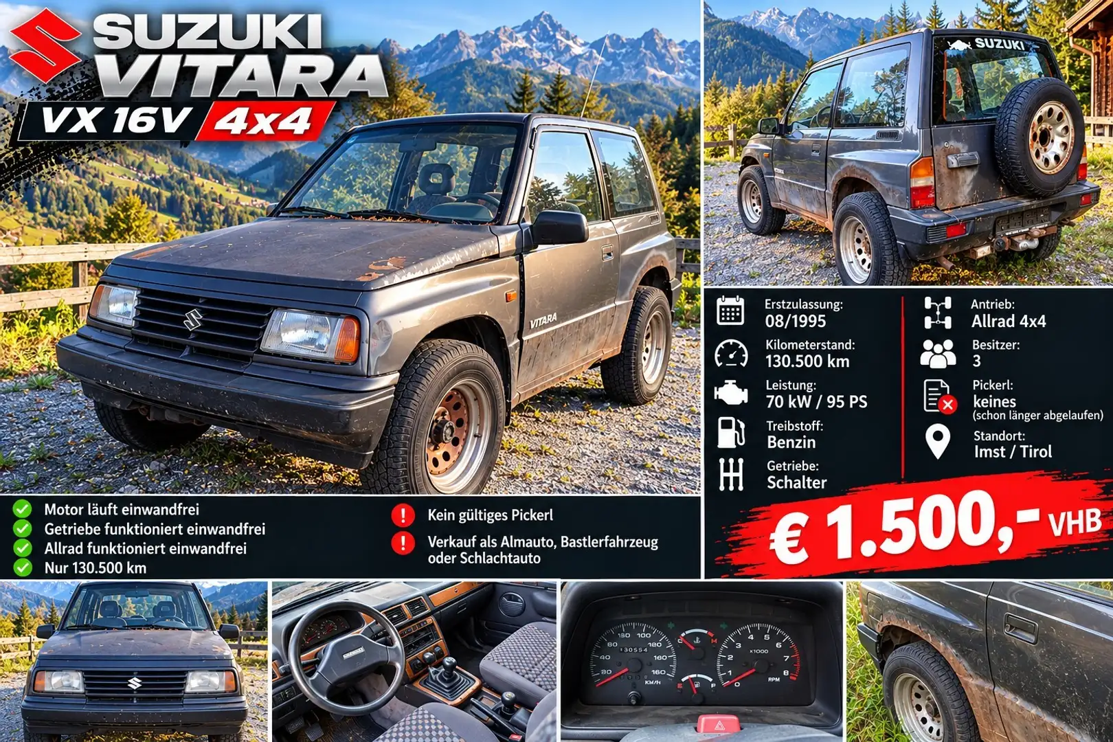 Suzuki Vitara VX 16V 4WD - 1