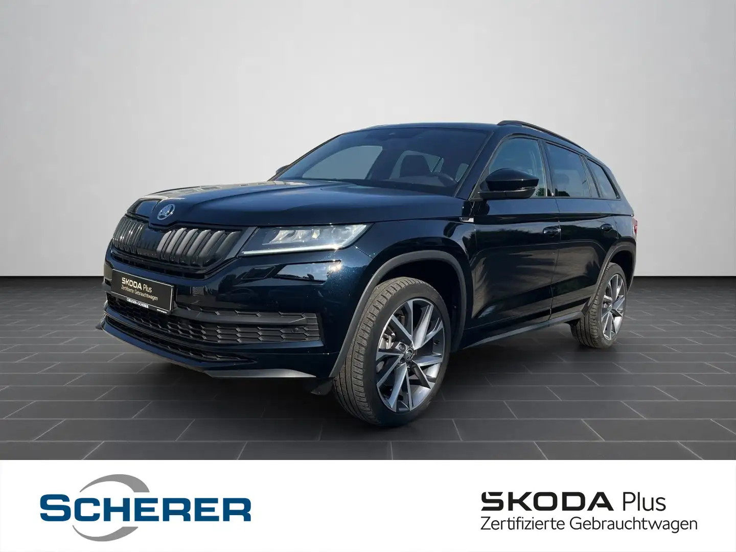 Skoda Kodiaq 2.0 TDI DSG 4x4 Sportline NAVI ACC AHK DA Schwarz - 1