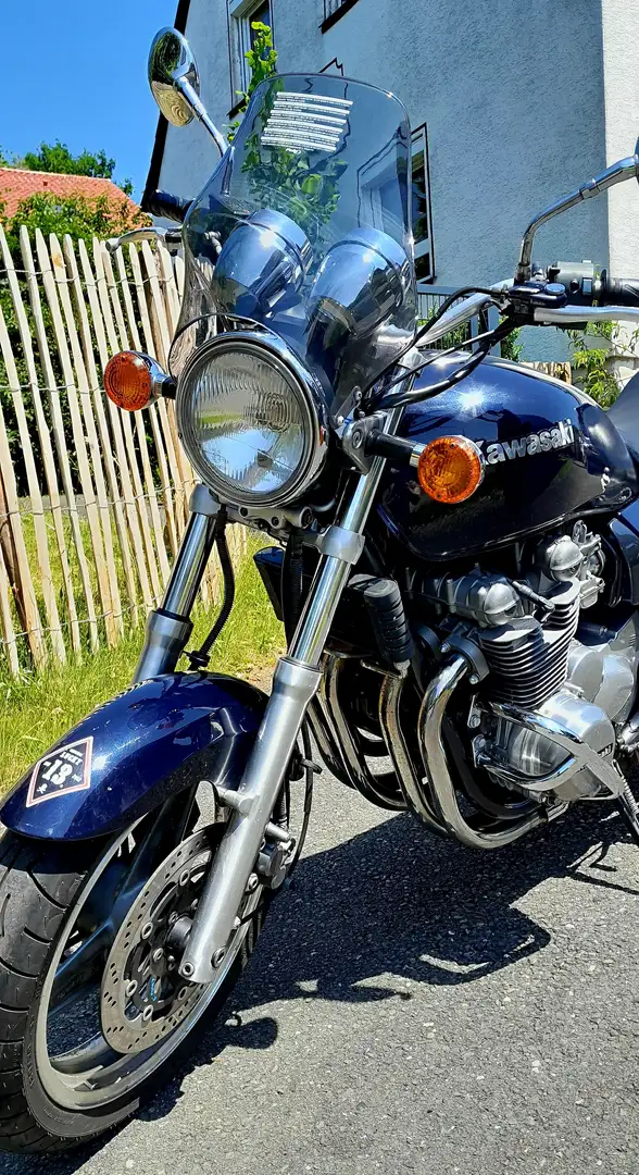 Kawasaki Zephyr 750 mit Sonderzubehor Blau - 2