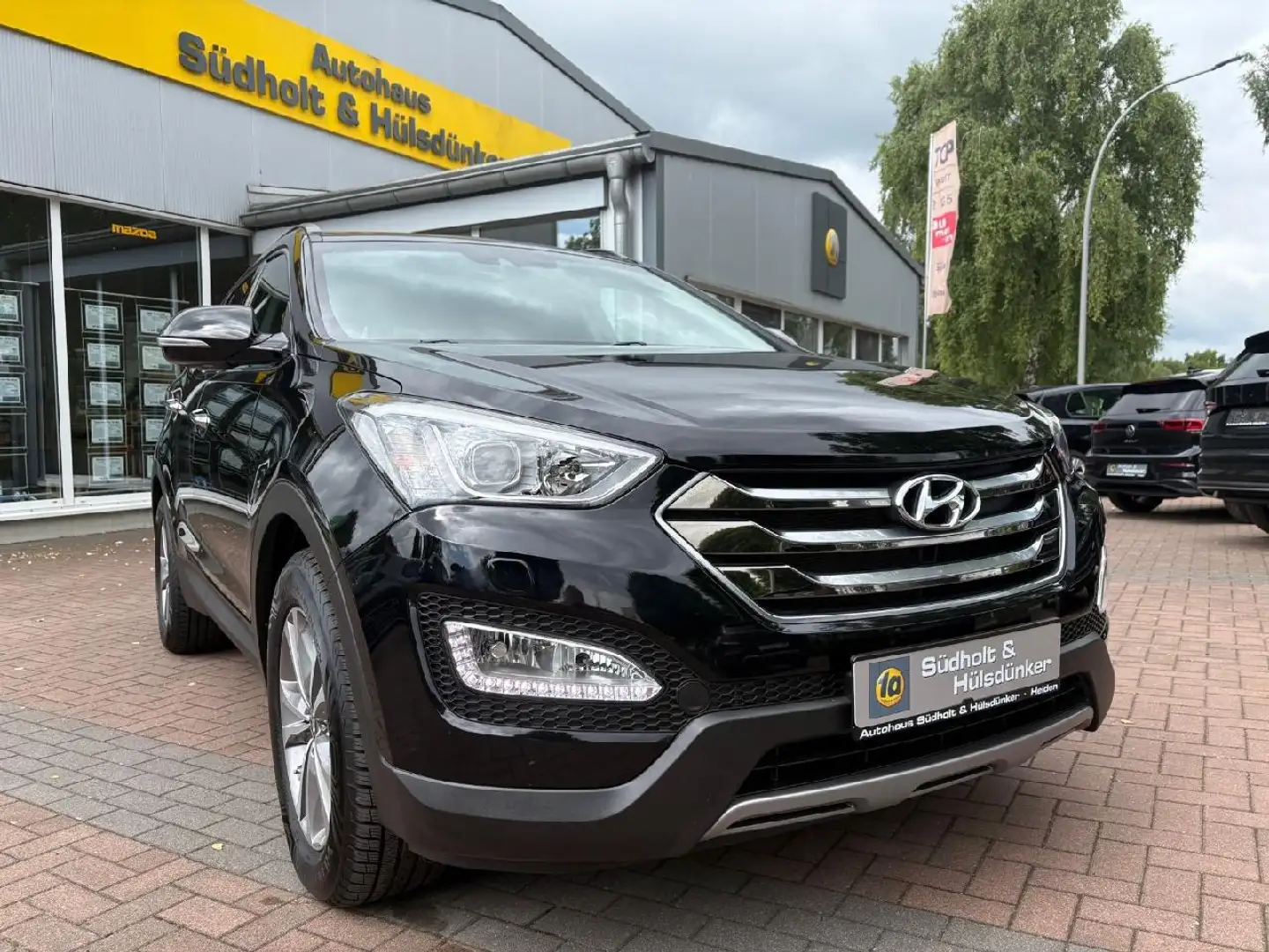 Hyundai SANTA FE Premium 4WD AHK | Leder | Kamera Noir - 1