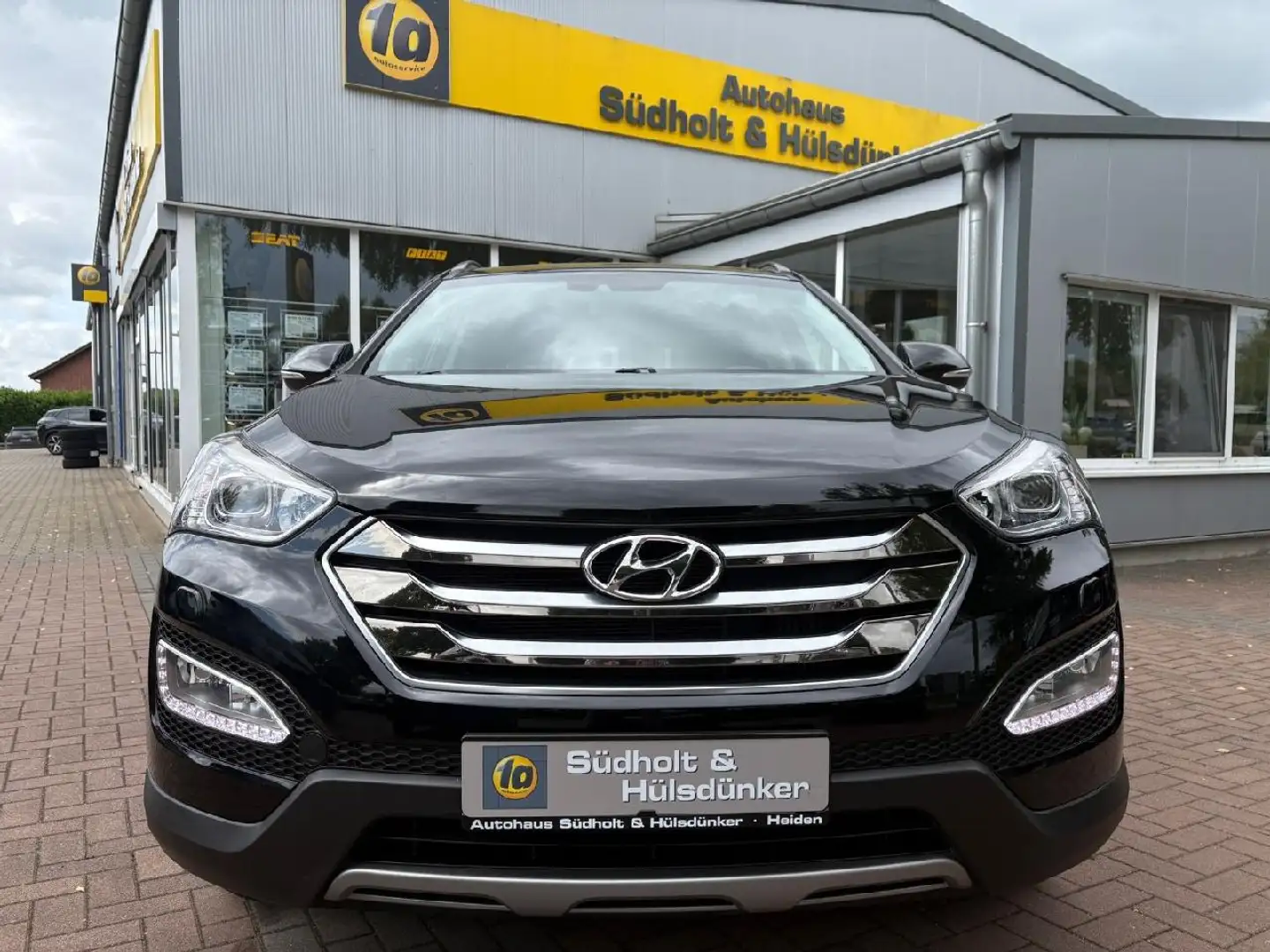 Hyundai SANTA FE Premium 4WD AHK | Leder | Kamera Noir - 2