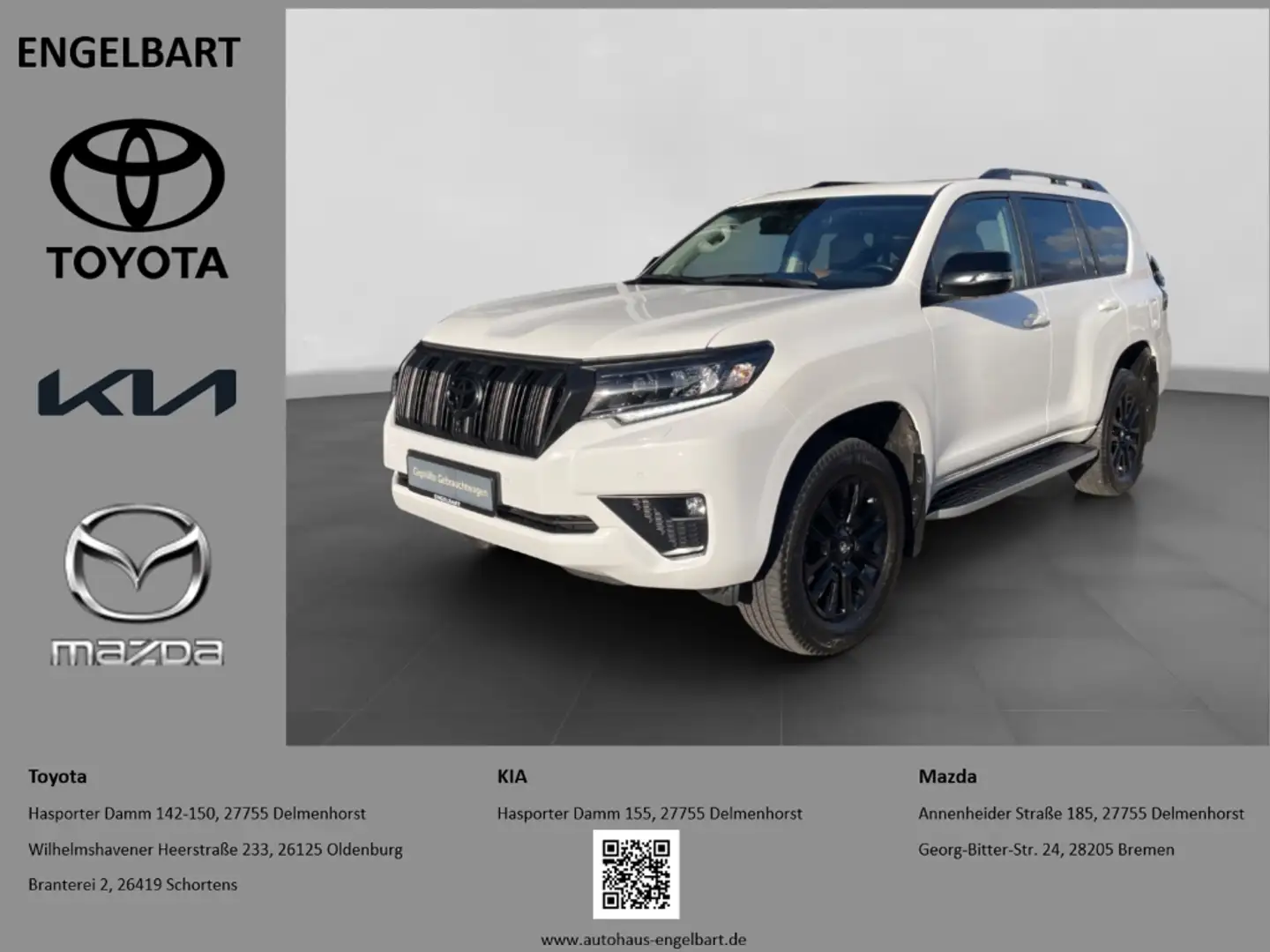 Toyota Land Cruiser TEC-Edition AHK NAVI Schiebedach Weiß - 1