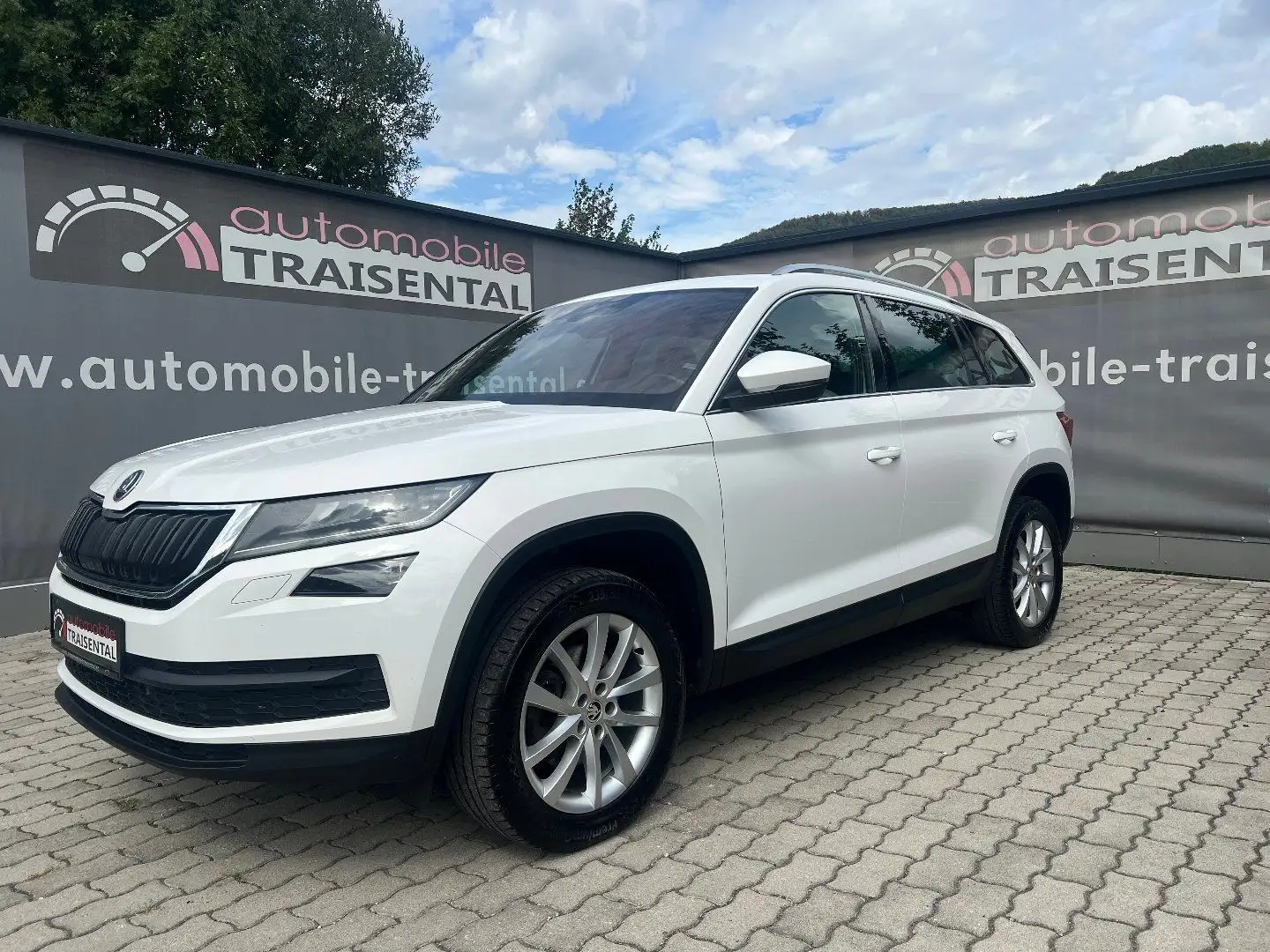 Skoda Kodiaq 2.0 TDI Style 125 4x4 mit neuen Zahrriemen Weiß - 1