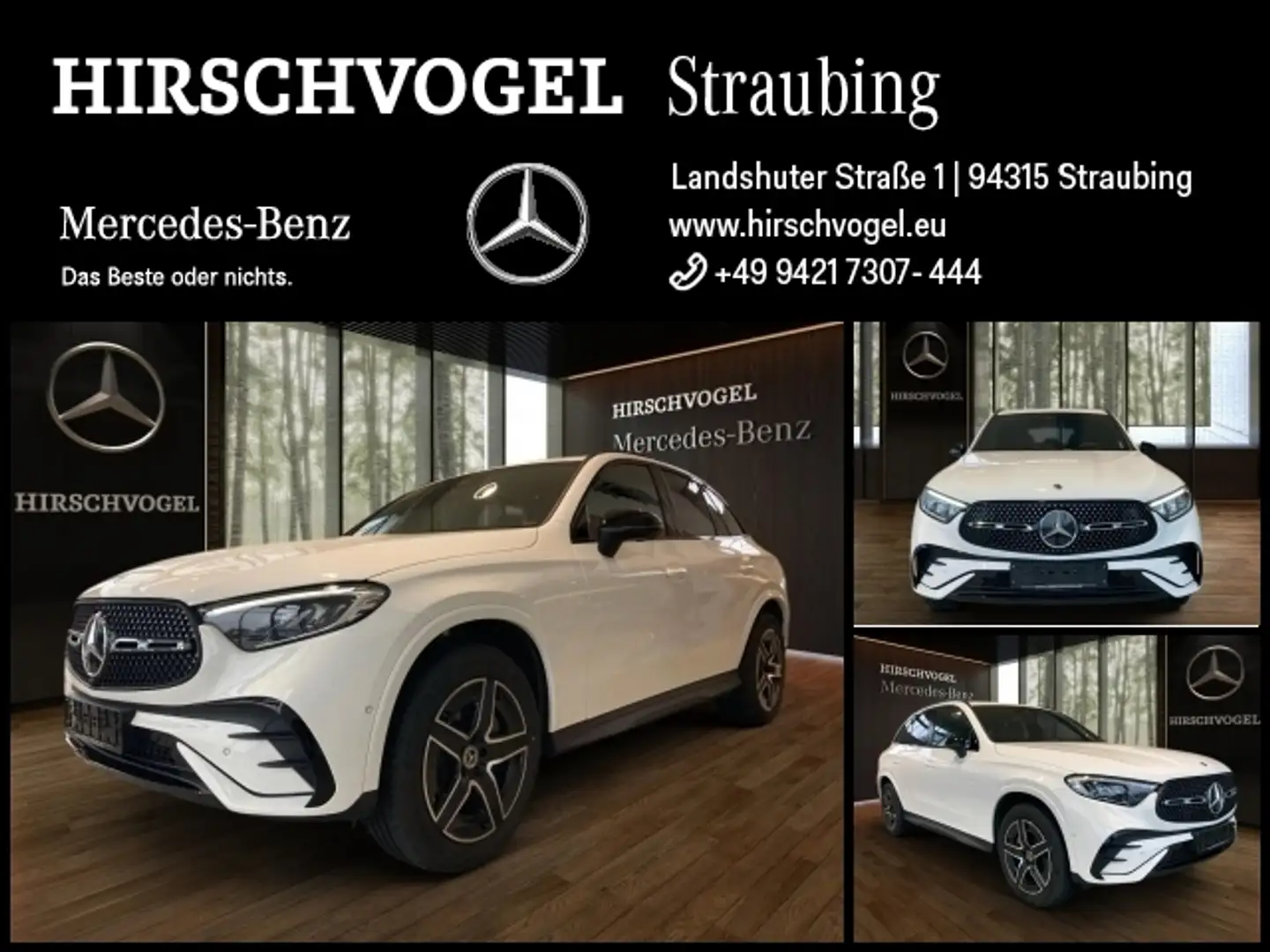 Mercedes-Benz GLC 300 de 4M AMG-Line+Night+AHK+DISTRO+MBUX+LED Weiß - 1
