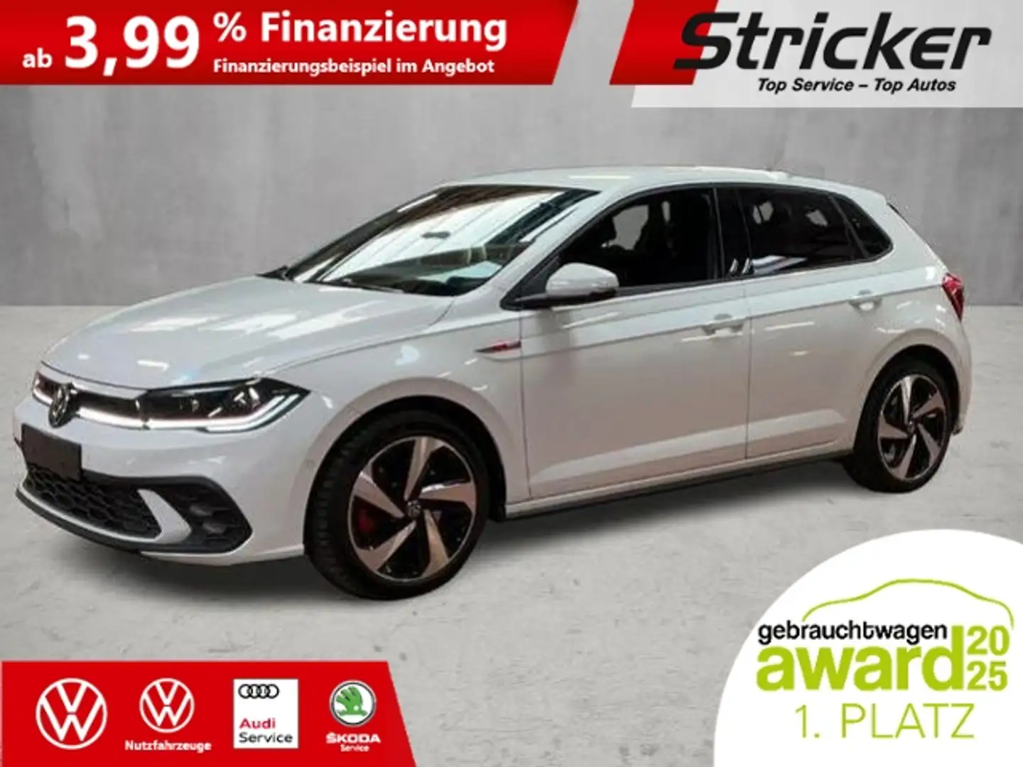 Volkswagen Polo GTI 2.0TSI DSG 259,-ohne Anzahlung ACC App-Connec Weiß - 2