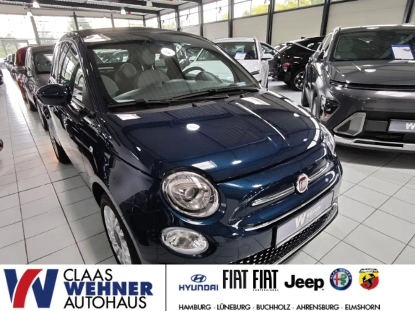 Fiat 500C FIAT MY21 Dolcevita 1.0 Hybrid Faltdach Apple CarP Bleu - 1