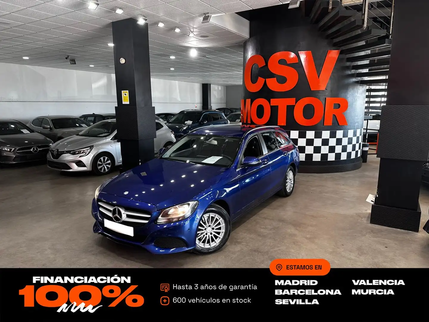 Mercedes-Benz C 200 Estate 200CDI BE Elegance Aut. Bleu - 1