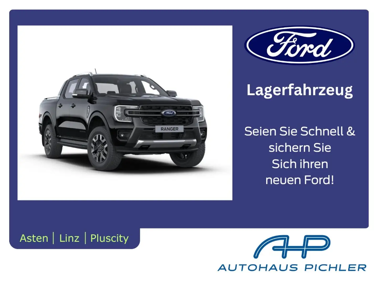 Ford Ranger Ranger Doppelkabine Wildtrak e-4WD 2.3 EcoBoost... Schwarz - 1