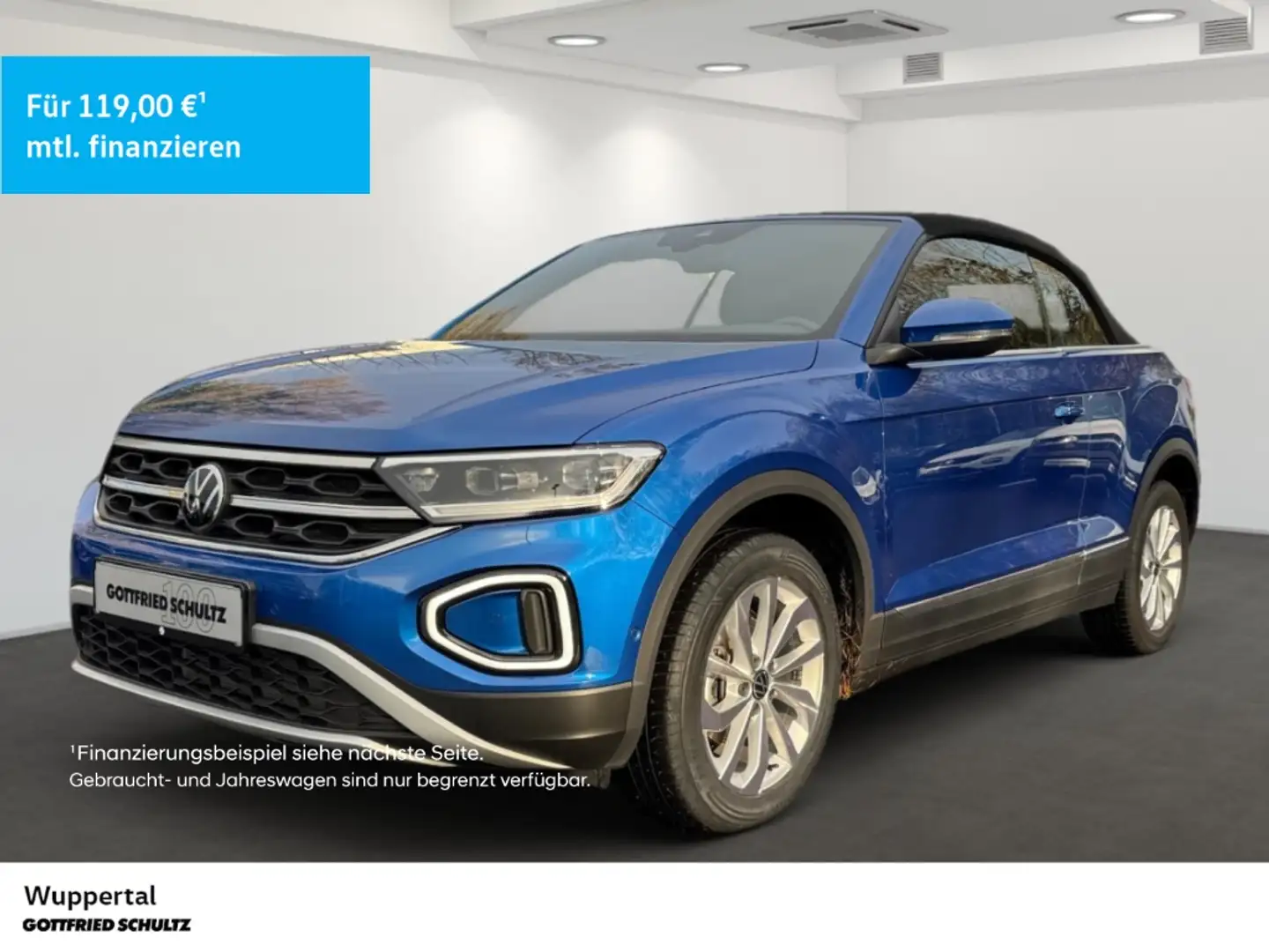 Volkswagen T-Roc Cabrio 1.0 TSI STHZ NAVI ACC LED SHZ PDC LM Blau - 1