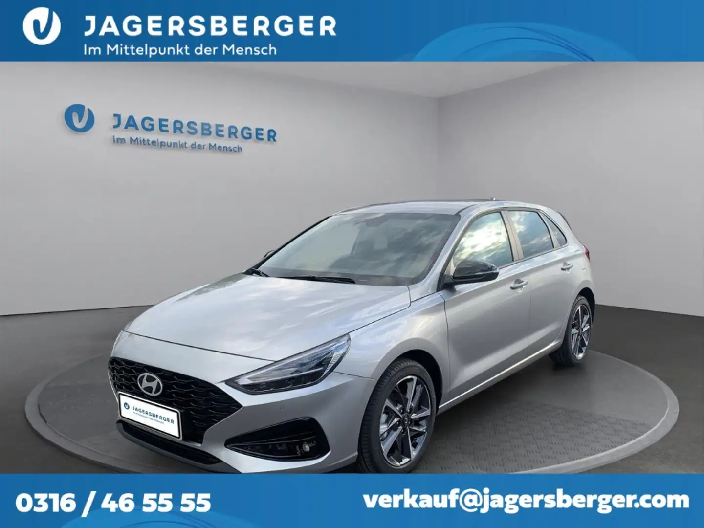 Hyundai i30 1,0 TGDI Go! Plus Silber - 1