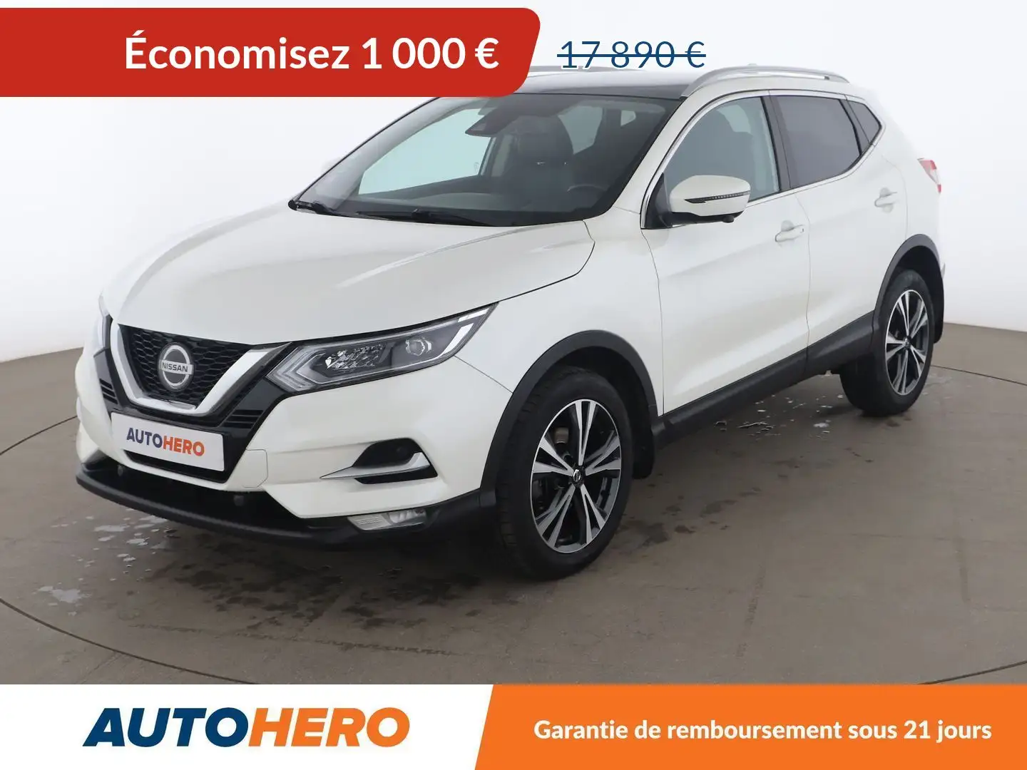 Nissan Qashqai 1.3 DIG-T DCT Blanc - 1