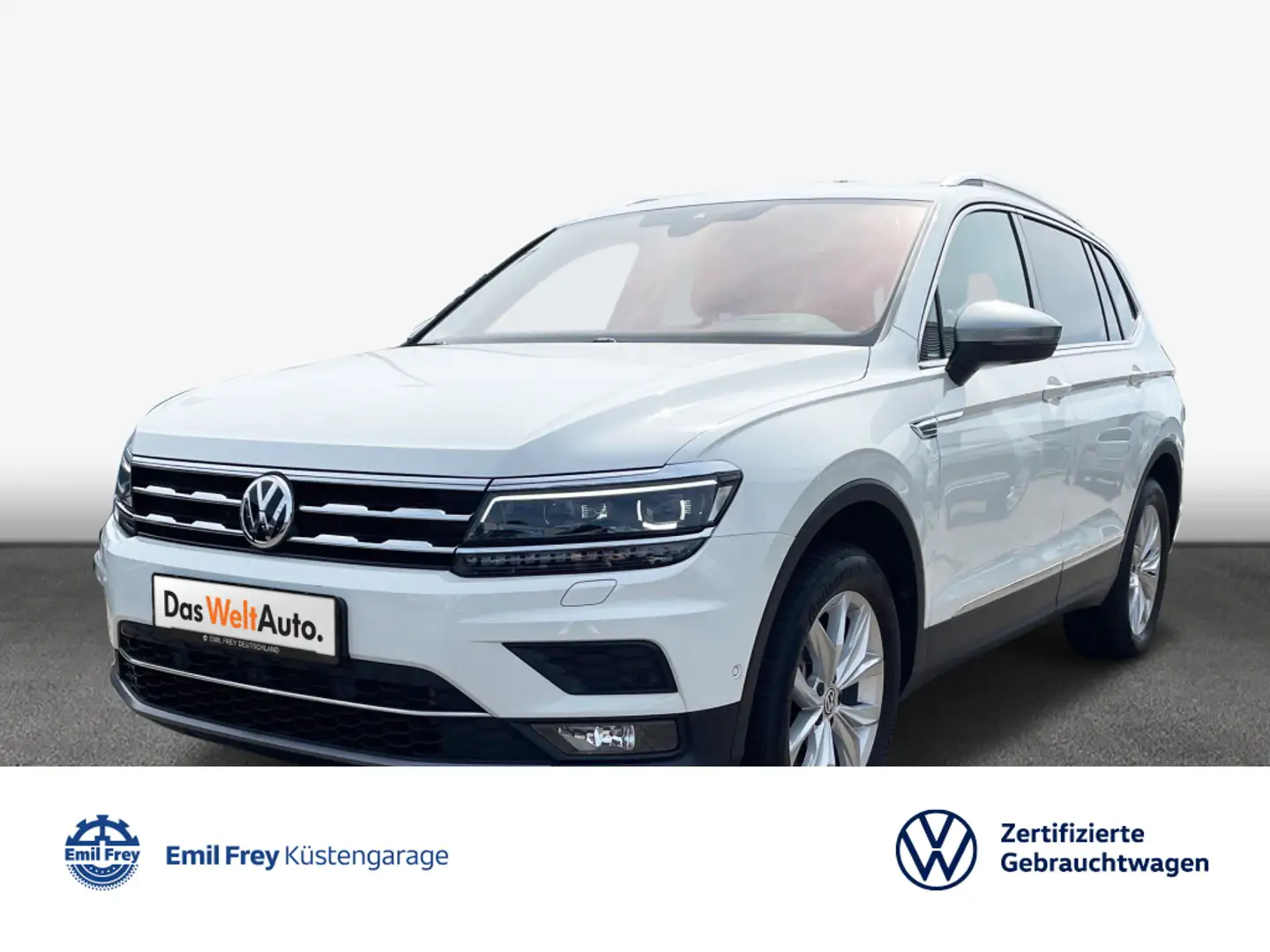 Volkswagen Tiguan Allspace Highline 1.5l TSI DSG AHK SHZ NAVI Weiß - 1