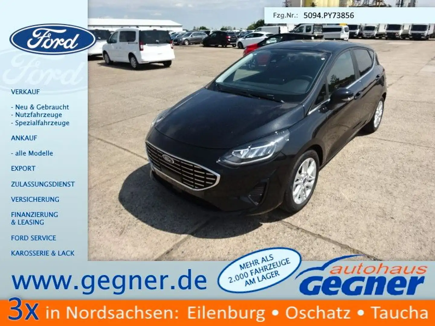 Ford Fiesta Titanium 1.0l EcoBoost WiPa ACC Schwarz - 1