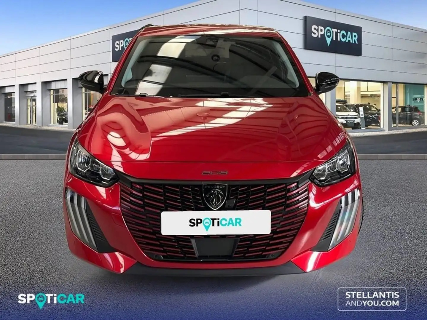 Peugeot 208 HYBRID 100 eDCS6 Allure Rojo - 2