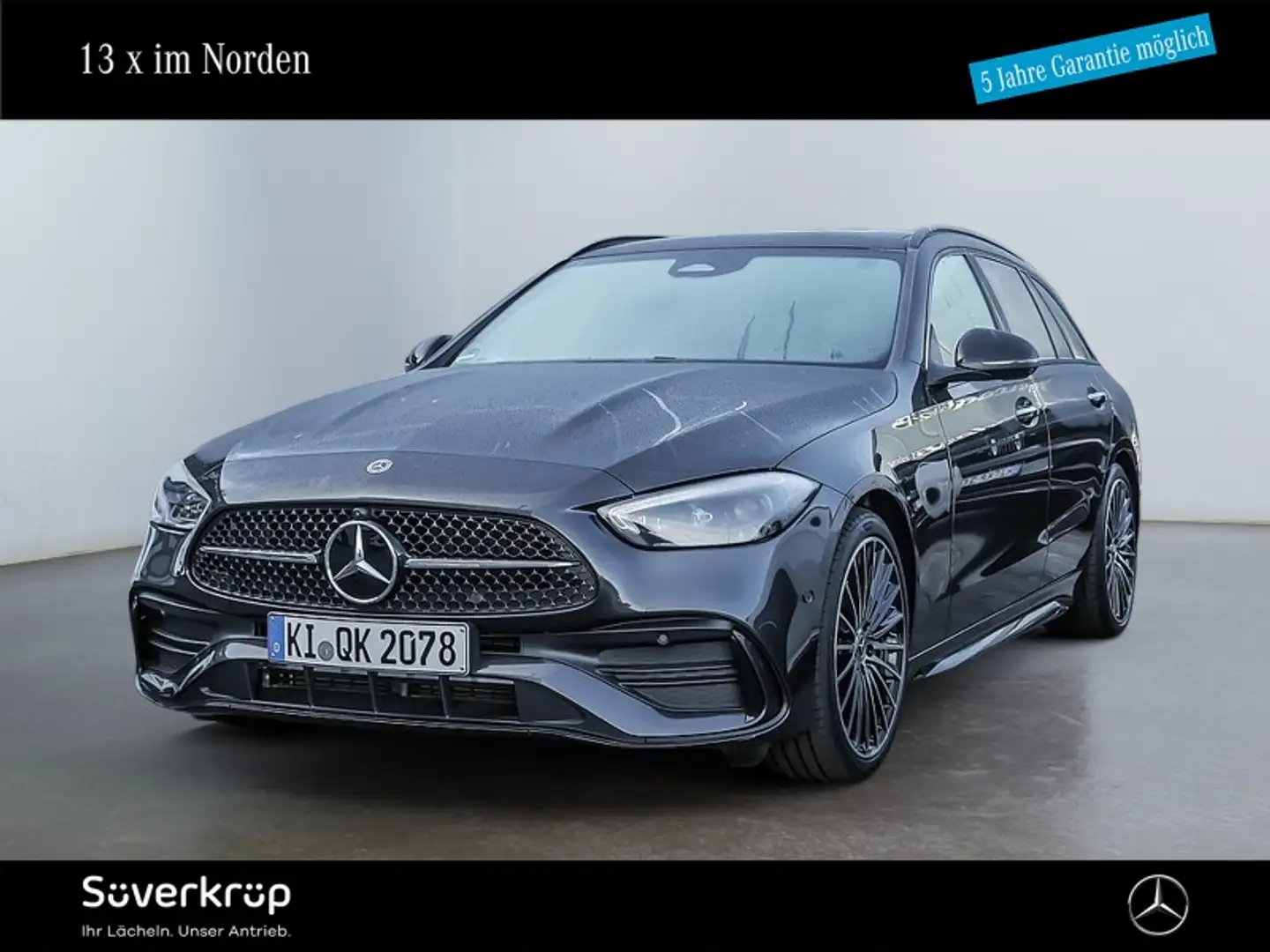 Mercedes-Benz C 200 T AMG NIGHT MEMO 360 AHK DISTR KAMERA PANO Grau - 1